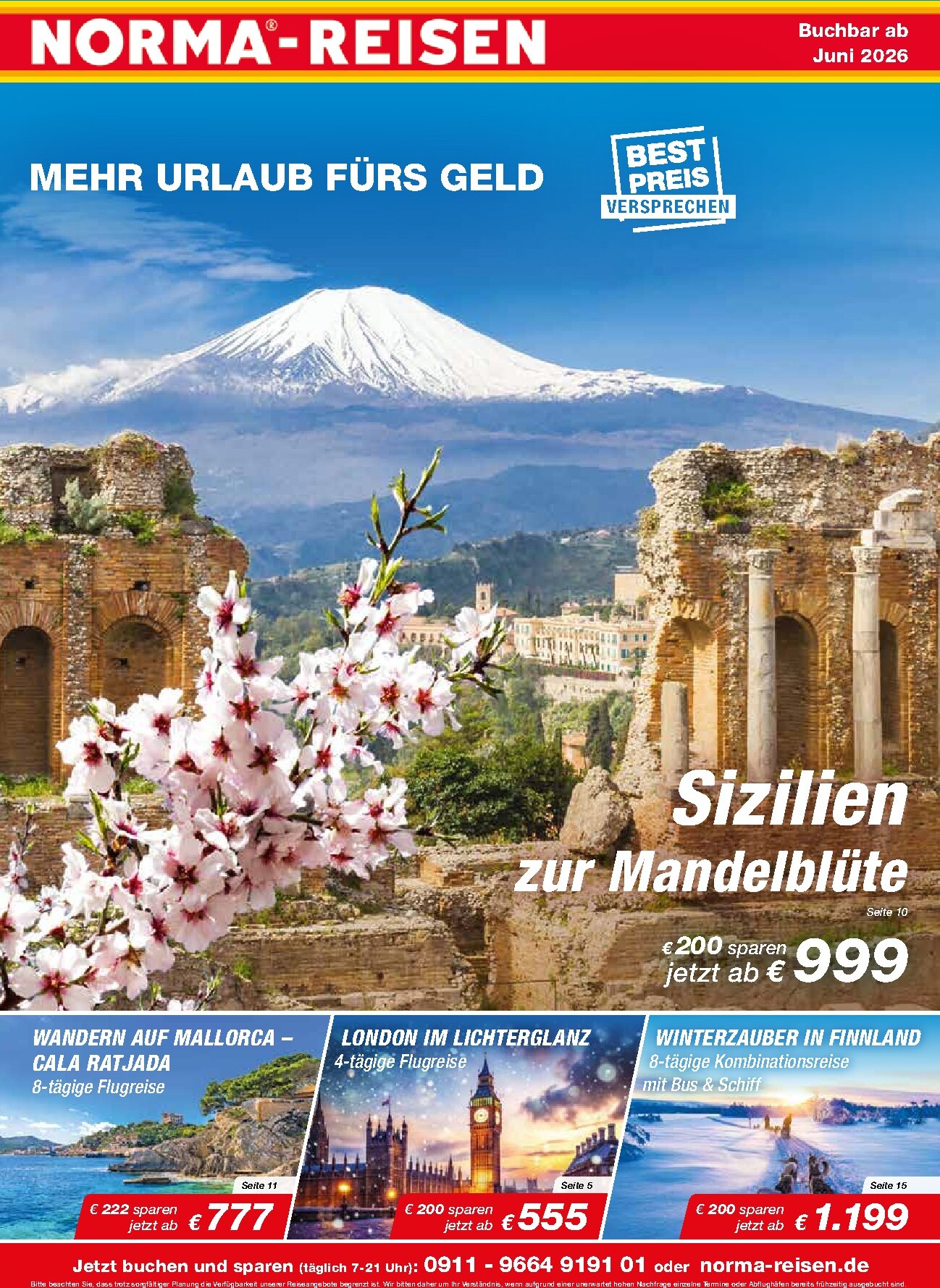 norma - Norma - Reisen Prospekt – von Montag 01.06.2026 bis Dienstag 30.06.2026