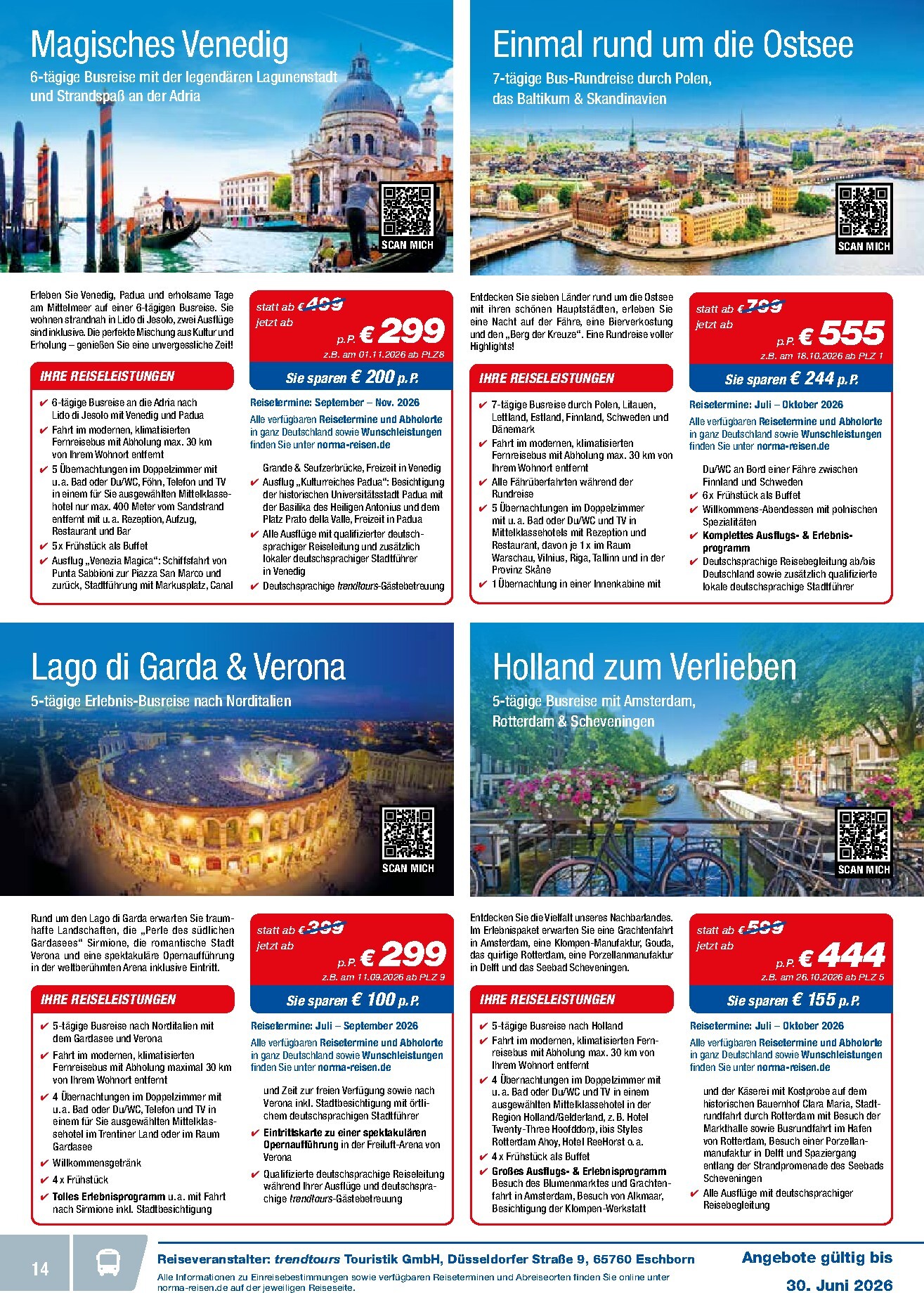 norma - Norma - Reisen Prospekt – von Montag 01.06.2026 bis Dienstag 30.06.2026 - page: 14