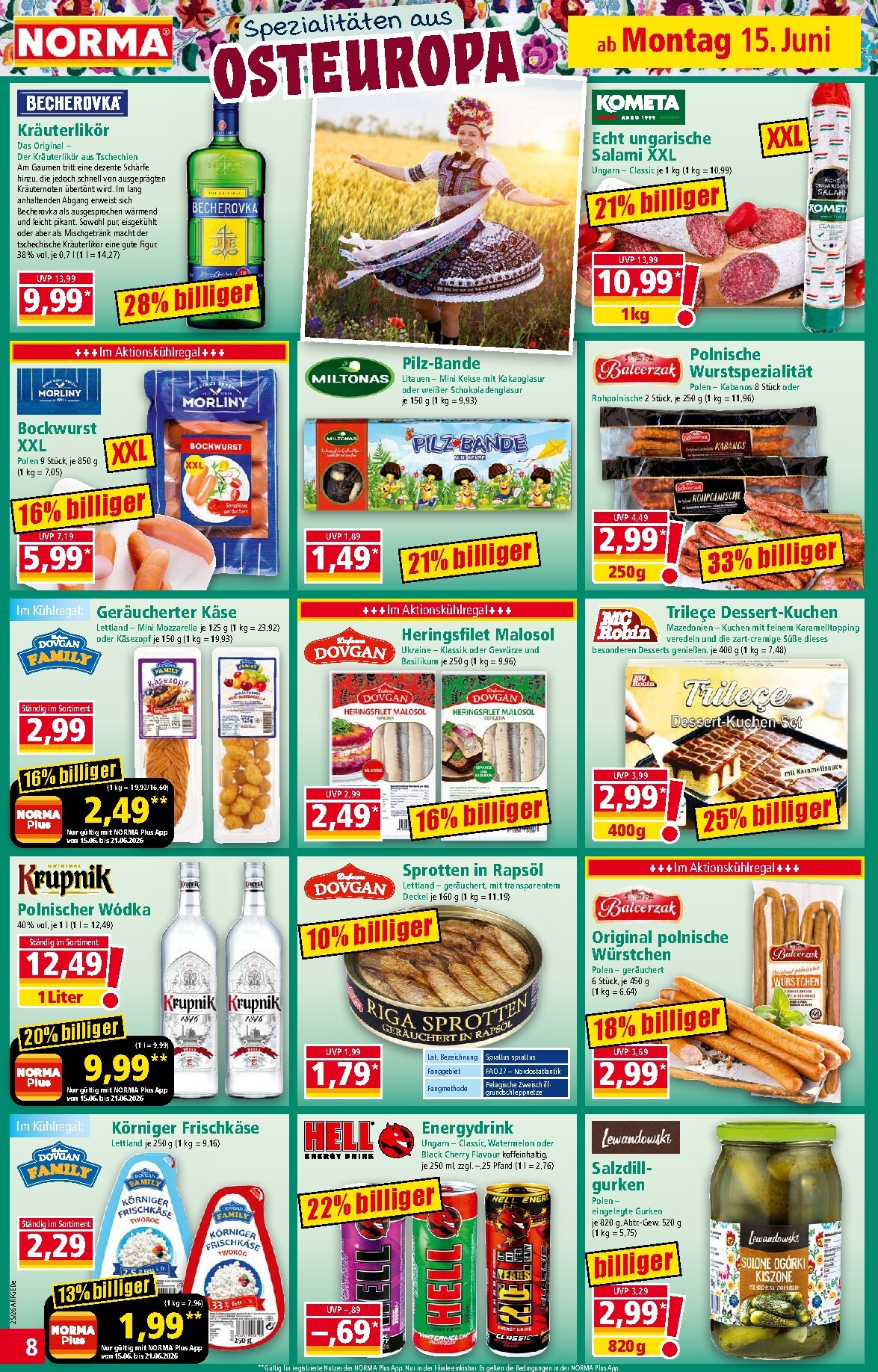 norma - Norma Prospekt nächste Woche – von Montag 15.06.2026 bis Sonntag 21.06.2026 - page: 8