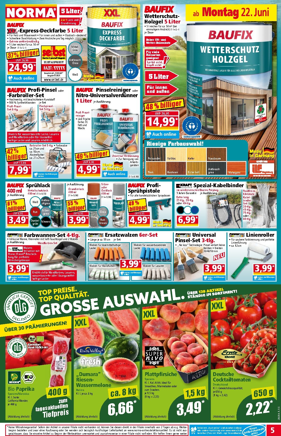 norma - Norma Prospekt nächste Woche – von Montag 22.06.2026 bis Samstag 27.06.2026 - page: 5