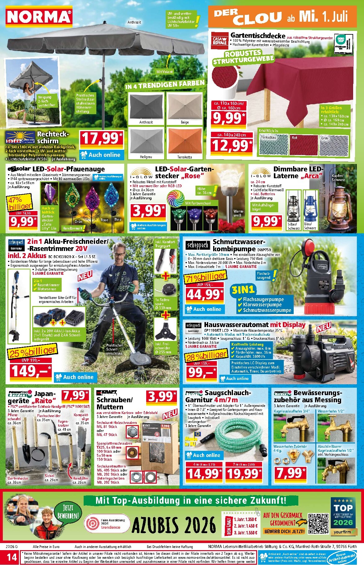 norma - Norma Prospekt nächste Woche – von Montag 29.06.2026 bis Sonntag 05.07.2026 - page: 14