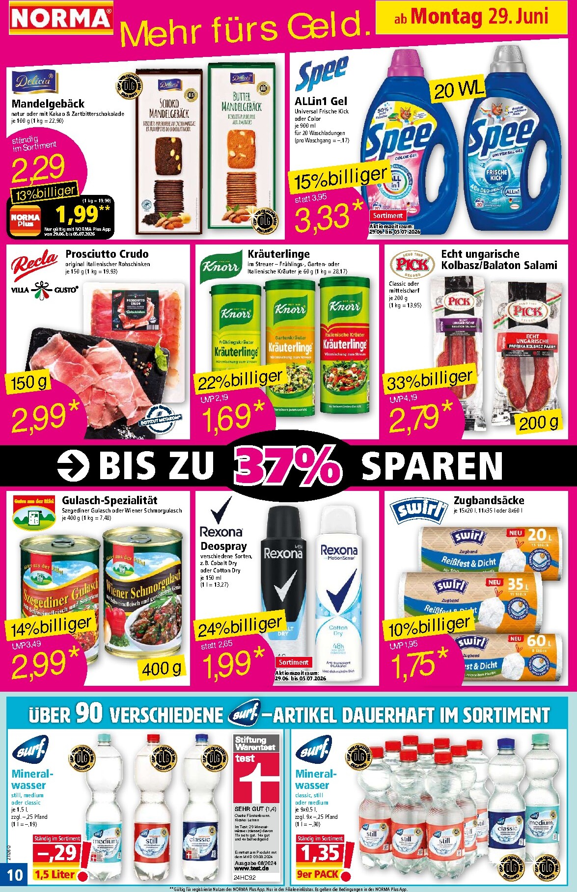 norma - Norma Prospekt nächste Woche – von Montag 29.06.2026 bis Sonntag 05.07.2026 - page: 10