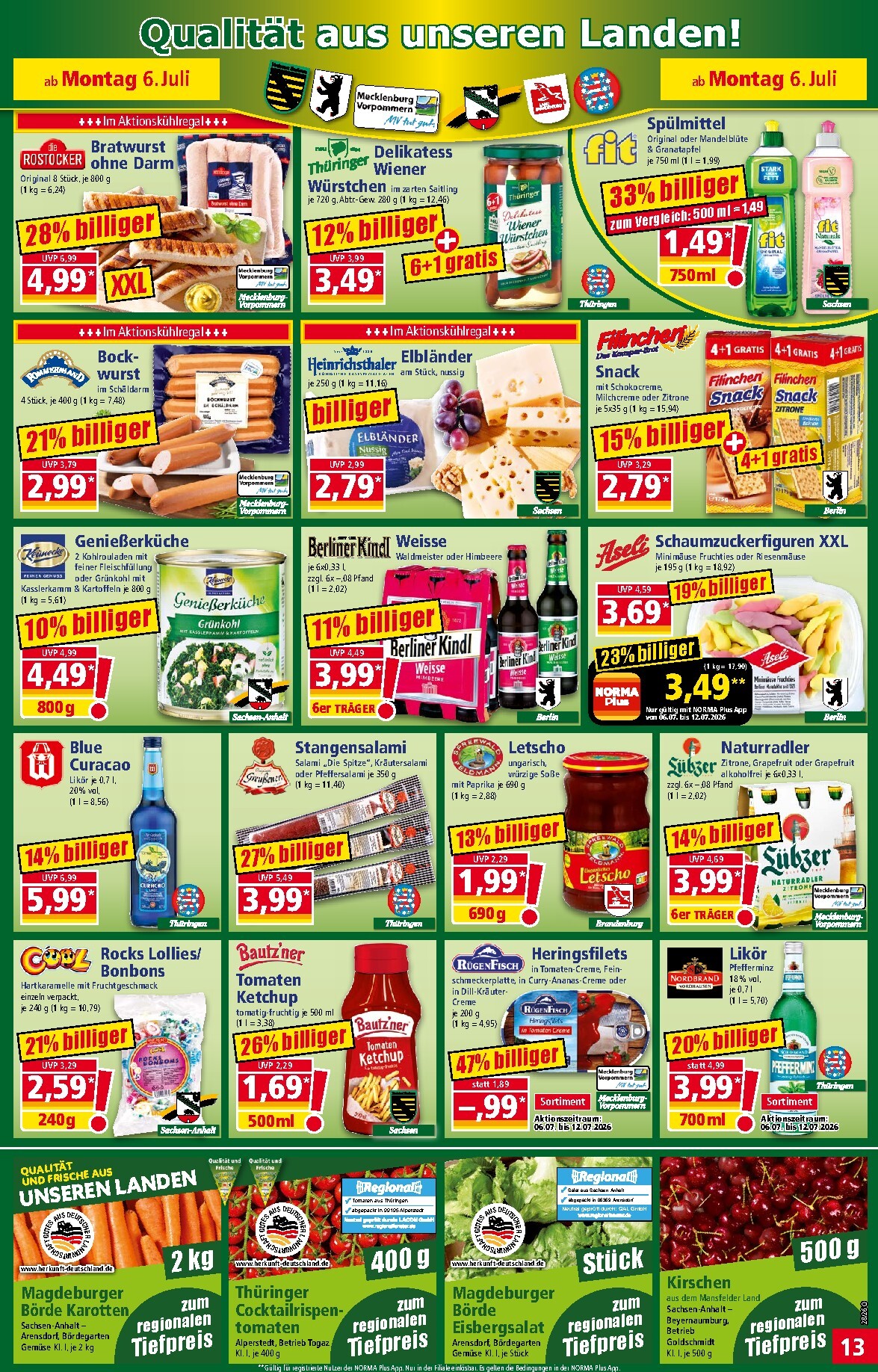 norma - Norma Prospekt nächste Woche – von Montag 06.07.2026 bis Samstag 11.07.2026 - page: 13