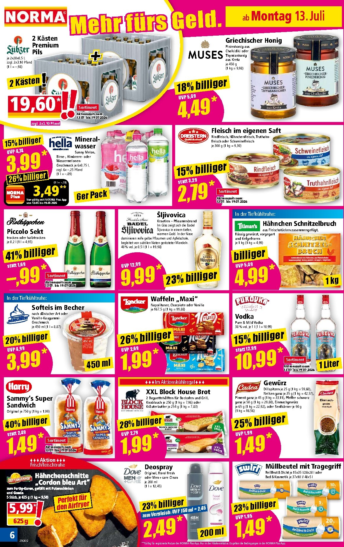 norma - Norma Prospekt nächste Woche – von Montag 13.07.2026 bis Samstag 18.07.2026 - page: 6
