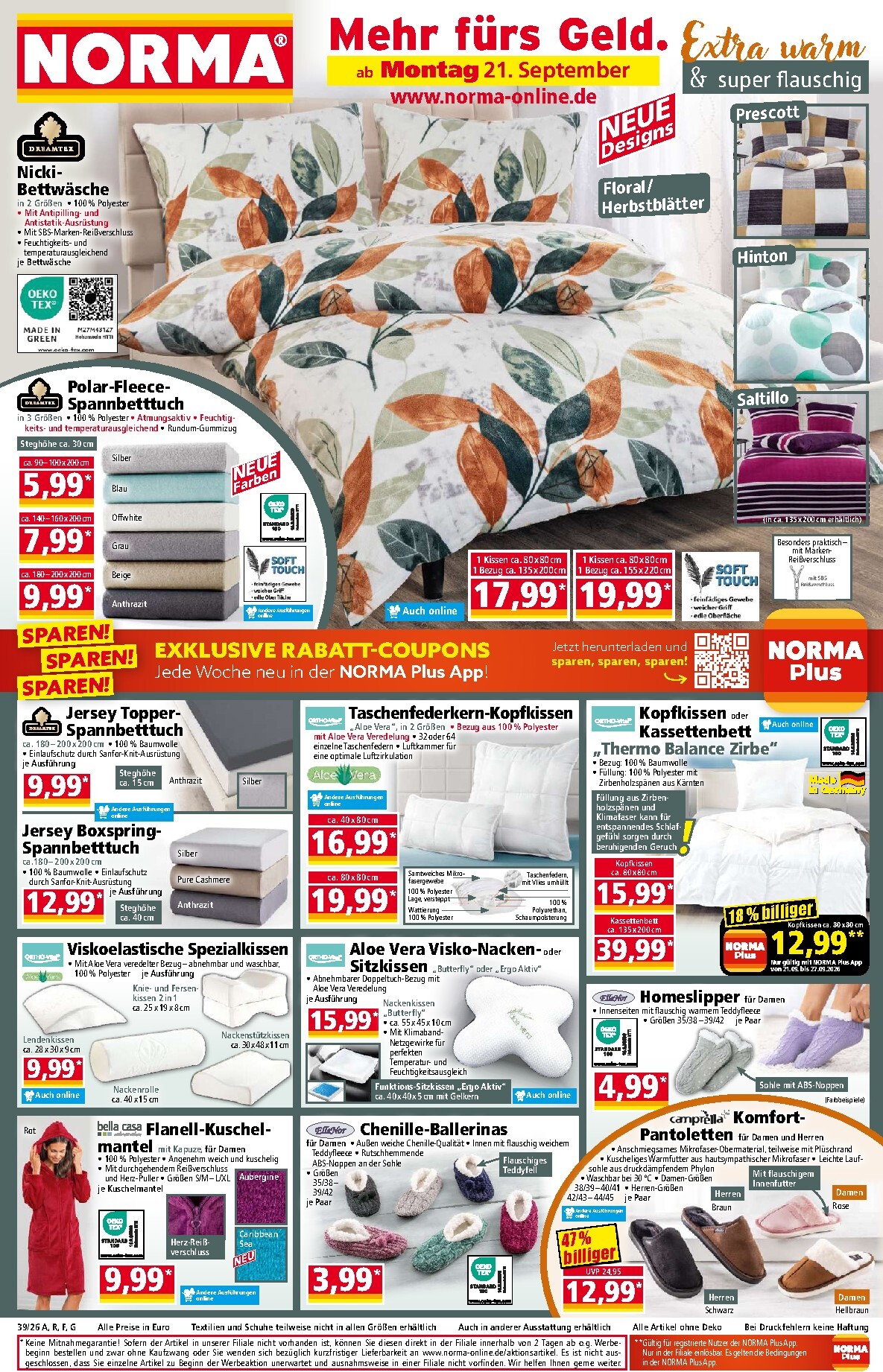 norma - Norma Prospekt nächste Woche – von Montag 21.09.2026 bis Samstag 26.09.2026