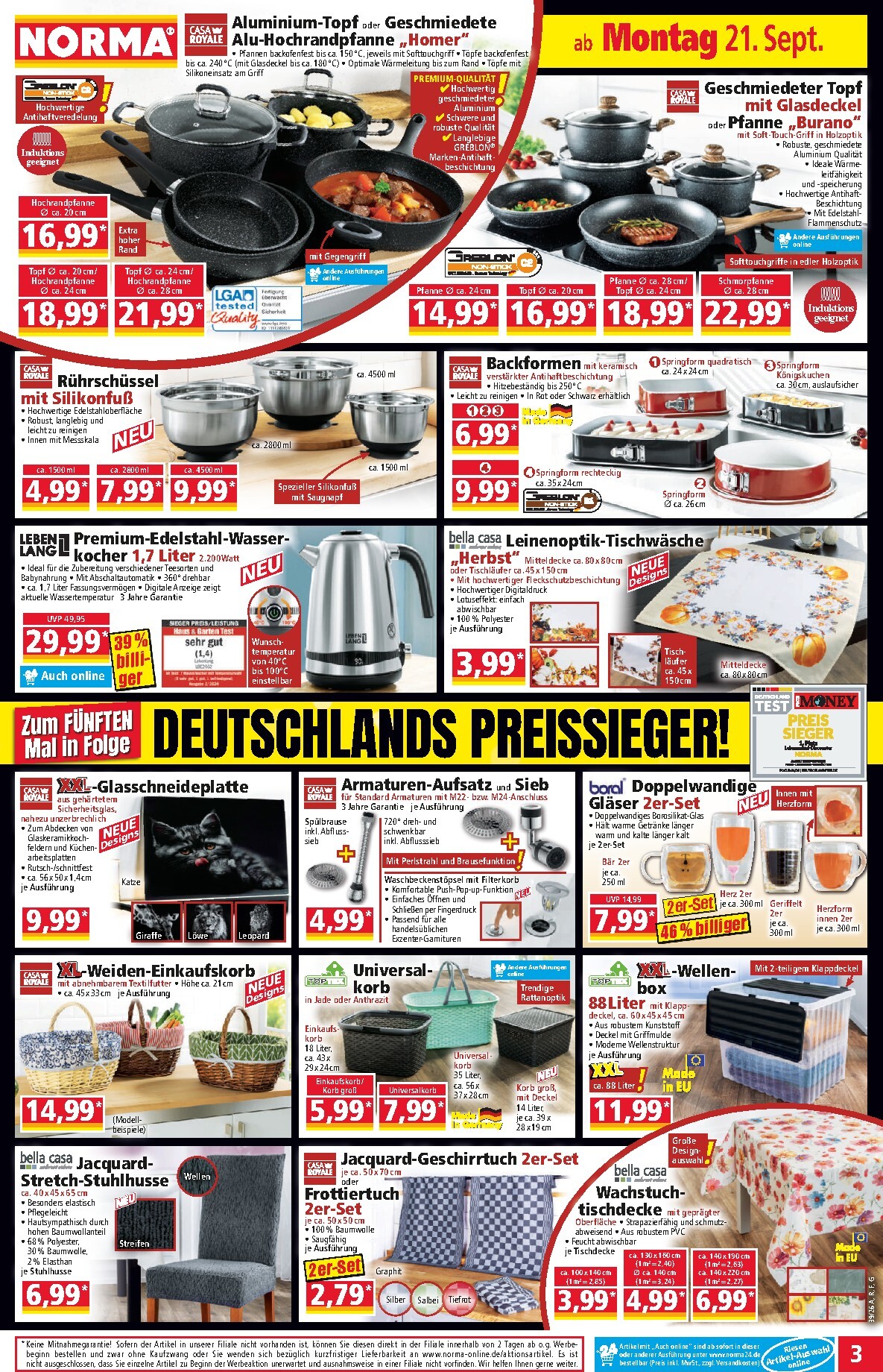 norma - Norma Prospekt nächste Woche – von Montag 21.09.2026 bis Samstag 26.09.2026 - page: 3
