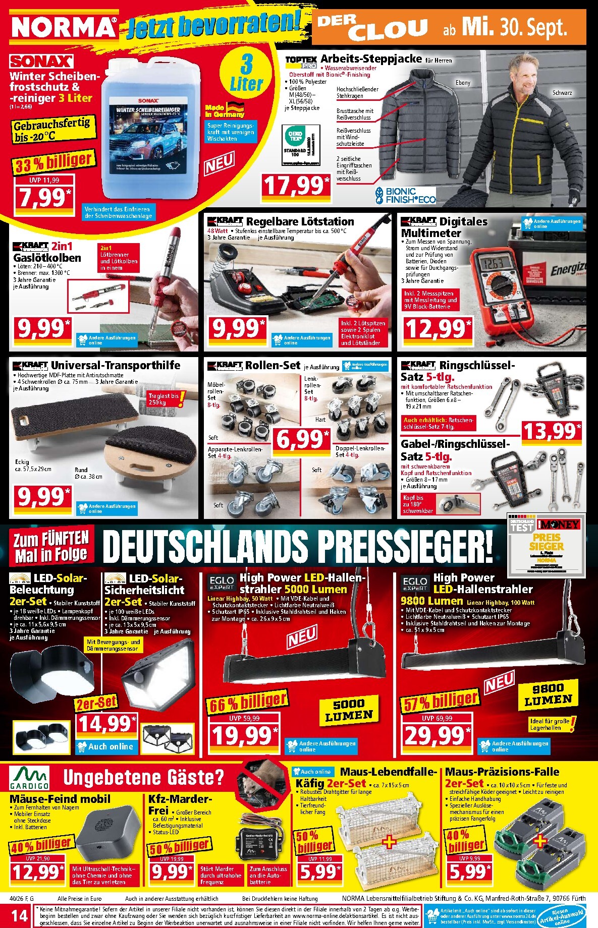norma - Norma Prospekt nächste Woche – von Montag 28.09.2026 bis Freitag 02.10.2026 - page: 14