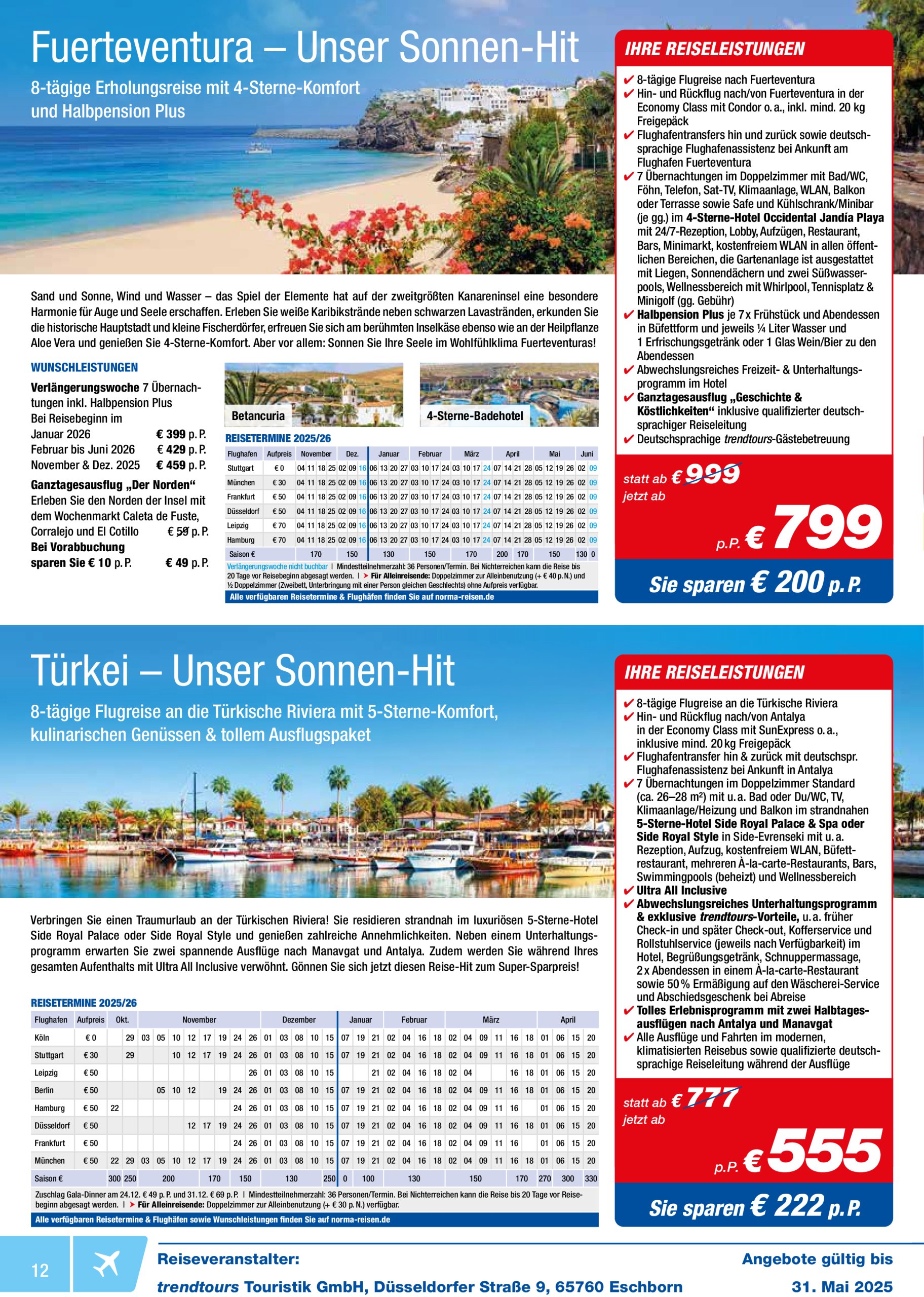 norma - Norma - Reisen-Prospekt gültig von 01.05. bis 31.05. - page: 12