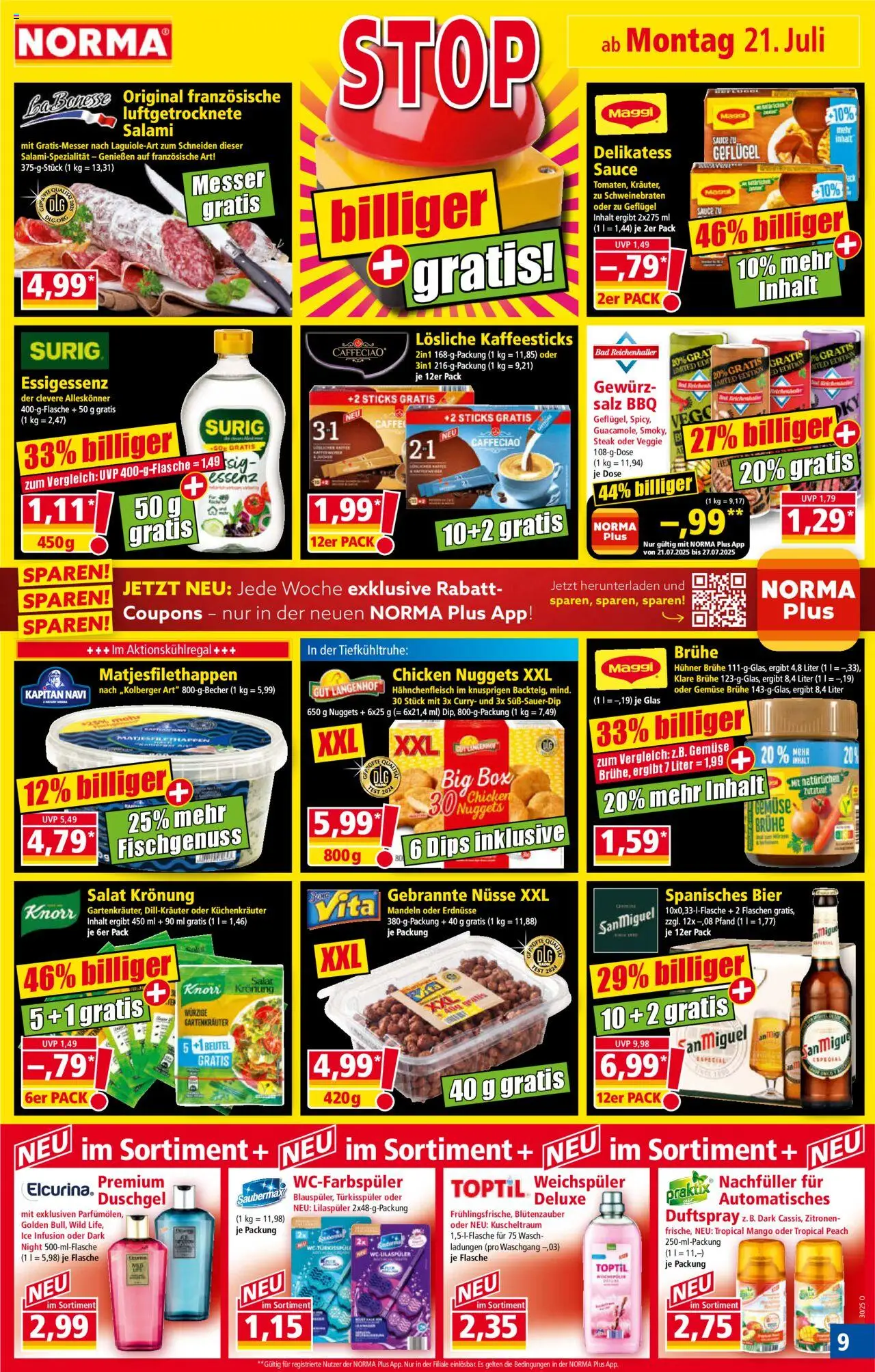 norma - Norma Prospekt der Woche ab 21.07.2025 - 26.07.2025 - page: 9