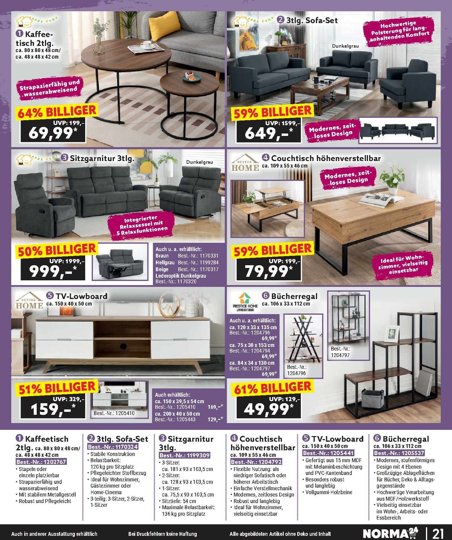 norma - Norma - Bestellmagazin-Prospekt gültig vom 01.01. bis 31.01. - page: 21