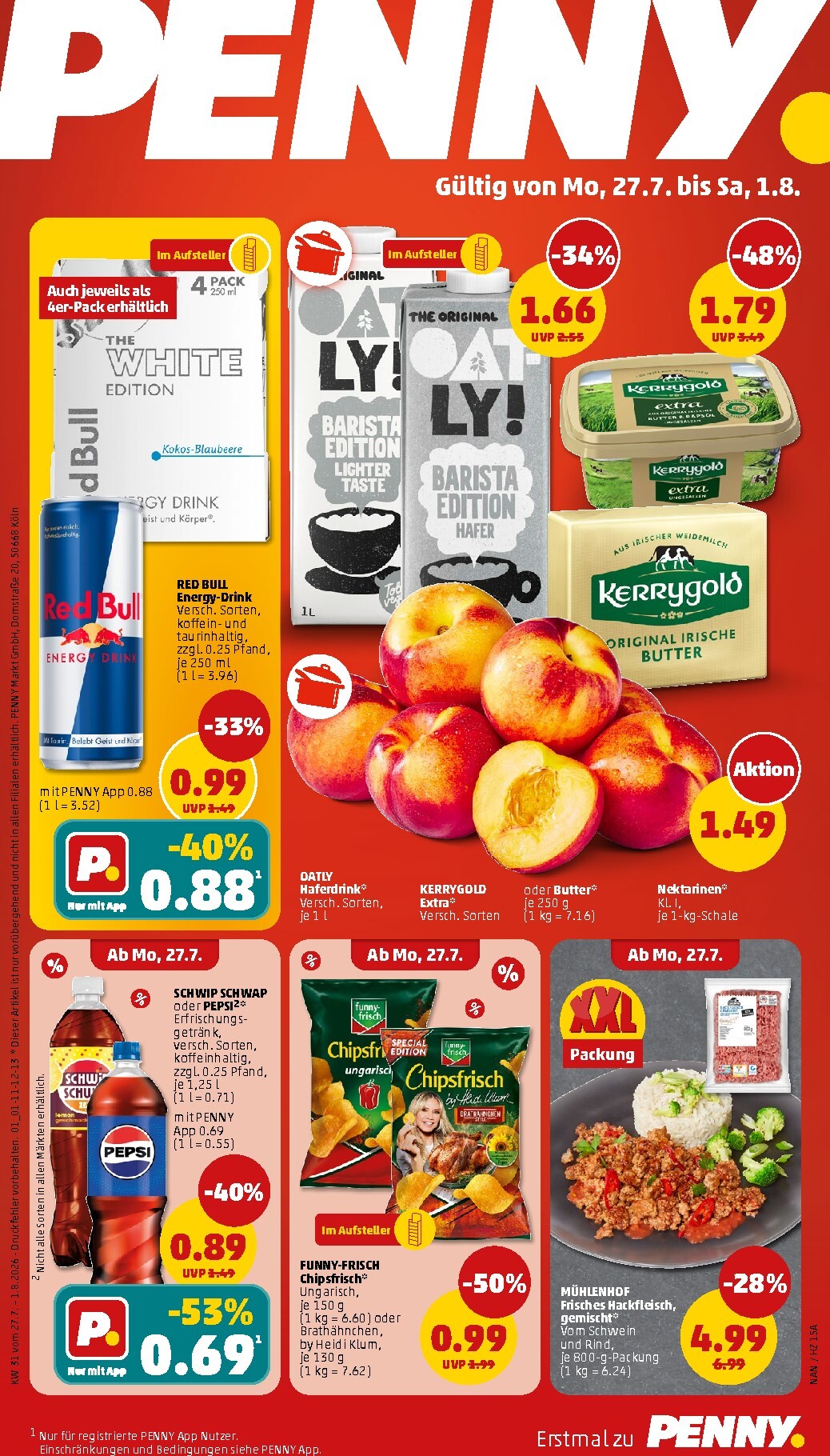 penny - PENNY Prospekt nächste Woche – von Montag 27.07.2026 bis Samstag 01.08.2026