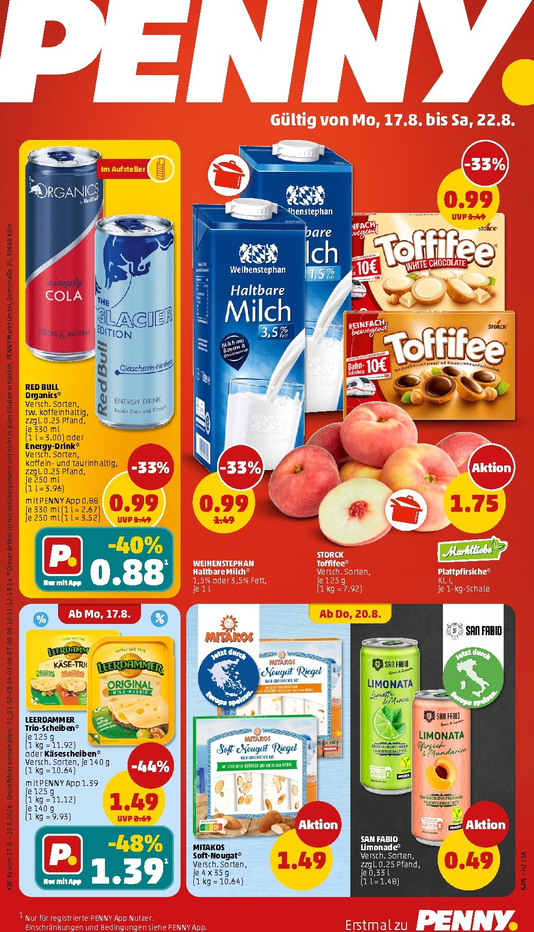 penny - PENNY Prospekt nächste Woche – von Montag 17.08.2026 bis Samstag 22.08.2026
