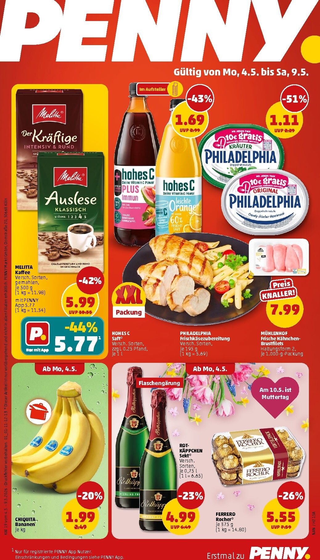 penny - PENNY Prospekt nächste Woche – von Montag 04.05.2026 bis Samstag 09.05.2026 - page: 1