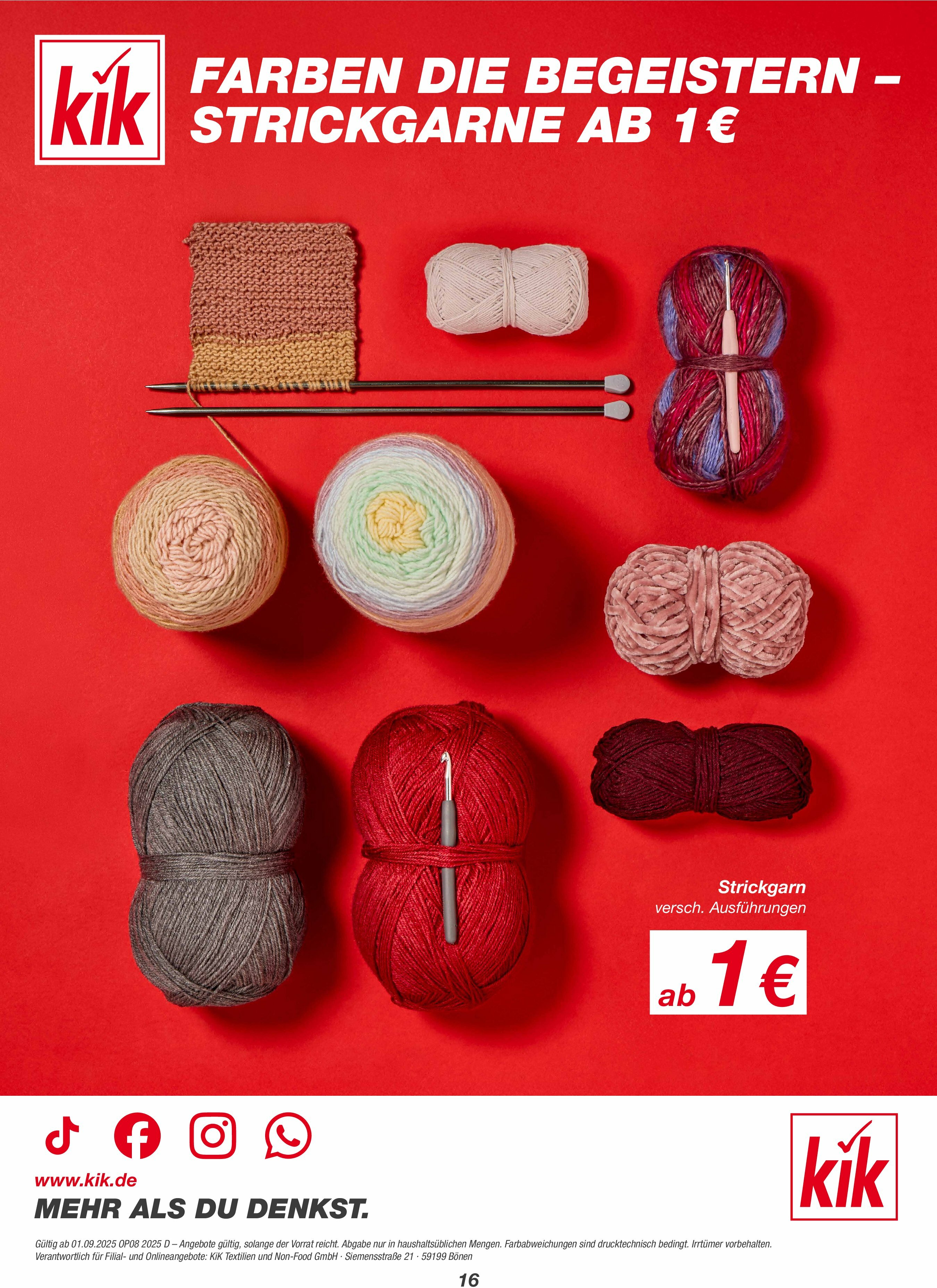 kik - KiK-Prospekt gültig vom 01.09. bis 28.09. - page: 16