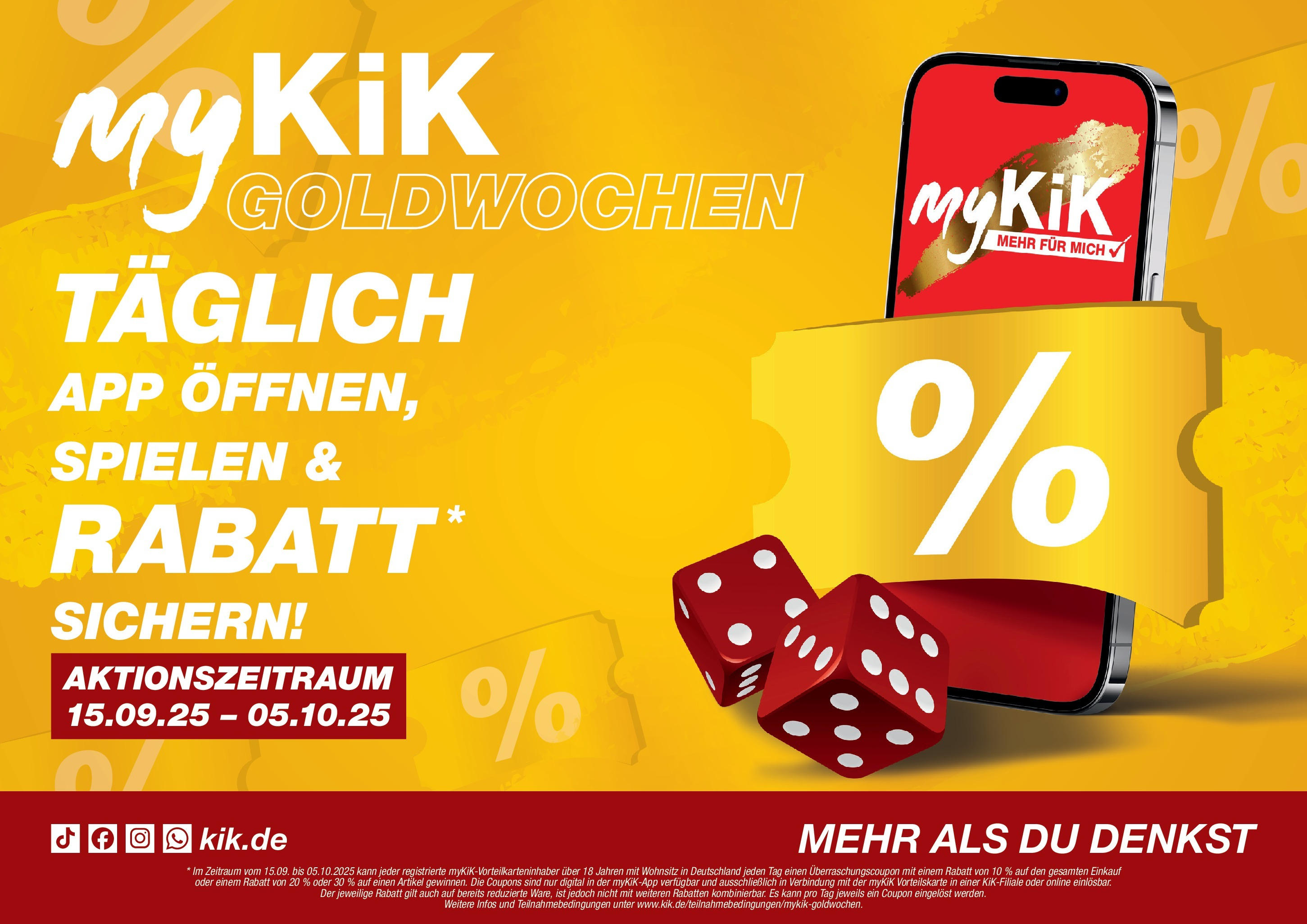 kik - KiK - Goldwochen-Prospekt gültig vom 15.09. bis 05.10.