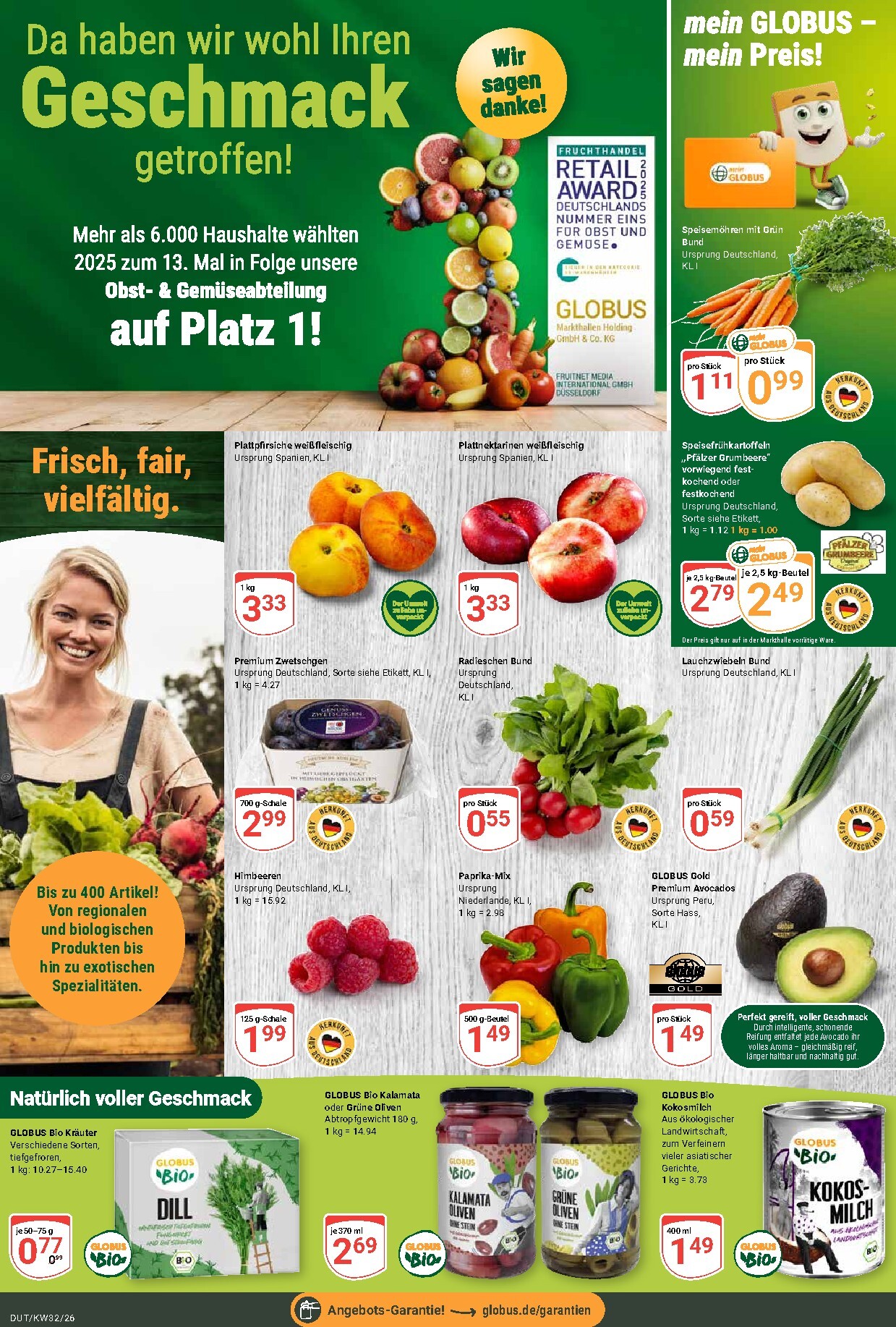 globus - Globus - Dutenhofen Prospekt nächste Woche – von Montag 03.08.2026 bis Samstag 08.08.2026 - page: 8