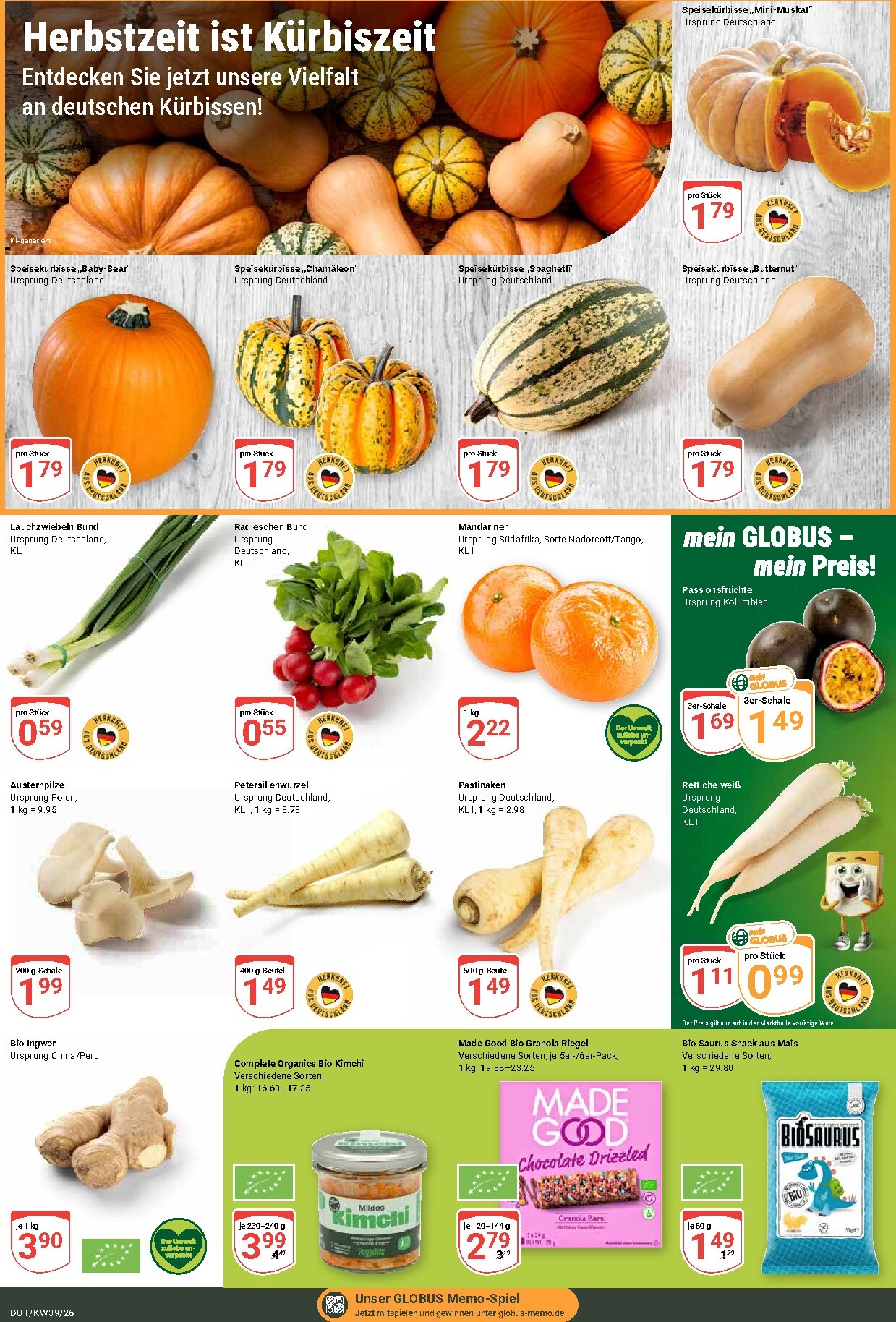 globus - Globus - Dutenhofen Prospekt nächste Woche – von Montag 21.09.2026 bis Samstag 26.09.2026 - page: 8
