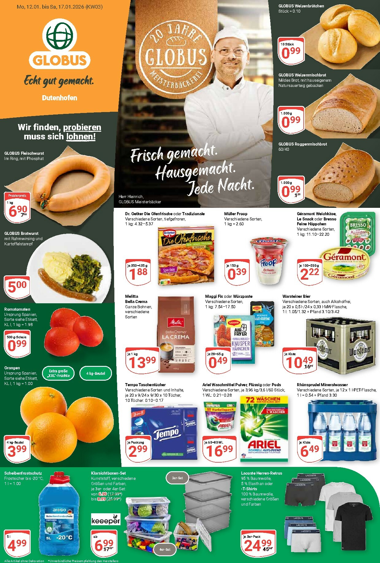 globus - Globus - Dutenhofen-Prospekt gültig vom 12.01. bis 17.01.