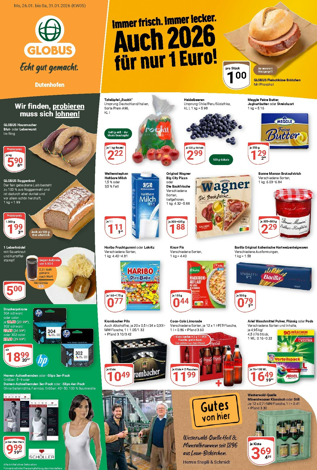 globus - Globus - Dutenhofen-Prospekt gültig vom 26.01. bis 31.01.