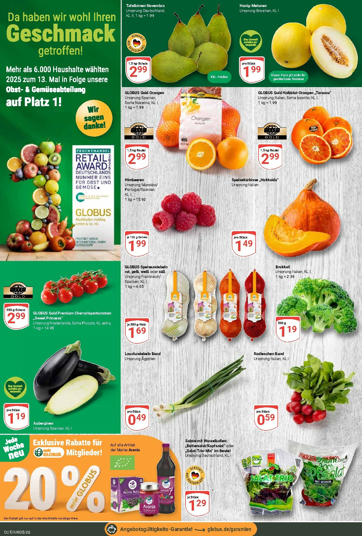 globus - Globus - Dutenhofen-Prospekt gültig vom 26.01. bis 31.01. - page: 5