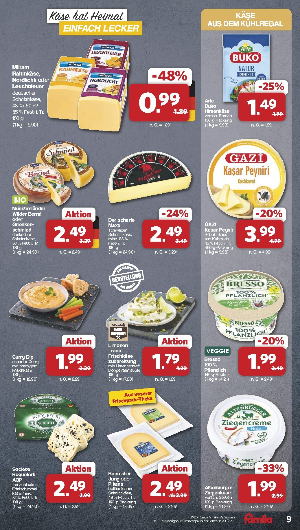 famila-nordwest - Famila Nordwest Prospekt nächste Woche – von Montag 22.06.2026 bis Samstag 27.06.2026 - page: 9