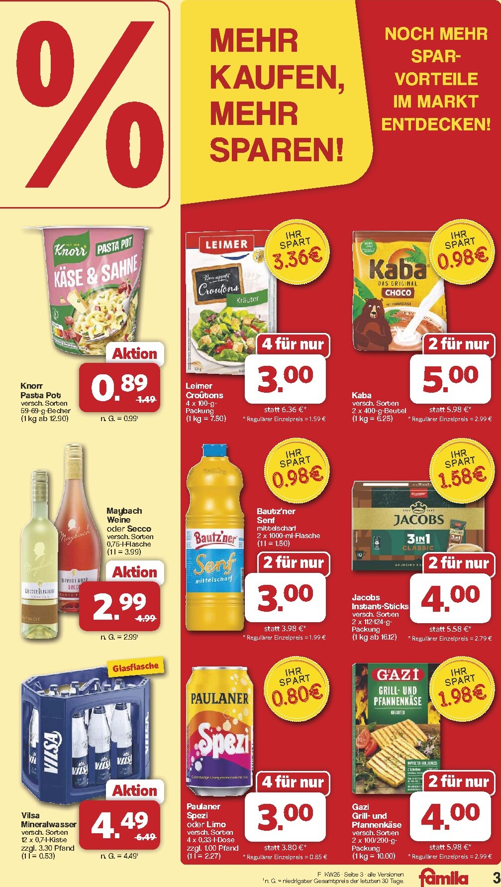famila-nordwest - Famila Nordwest Prospekt nächste Woche – von Montag 22.06.2026 bis Samstag 27.06.2026 - page: 3