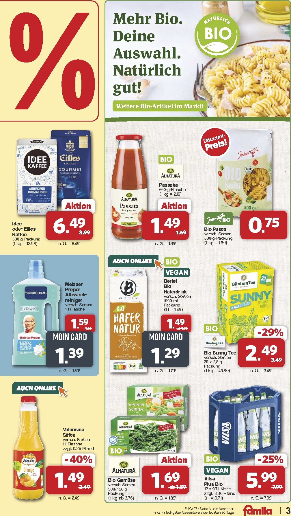 famila-nordwest - Famila Nordwest Prospekt nächste Woche – von Montag 29.06.2026 bis Samstag 04.07.2026 - page: 3