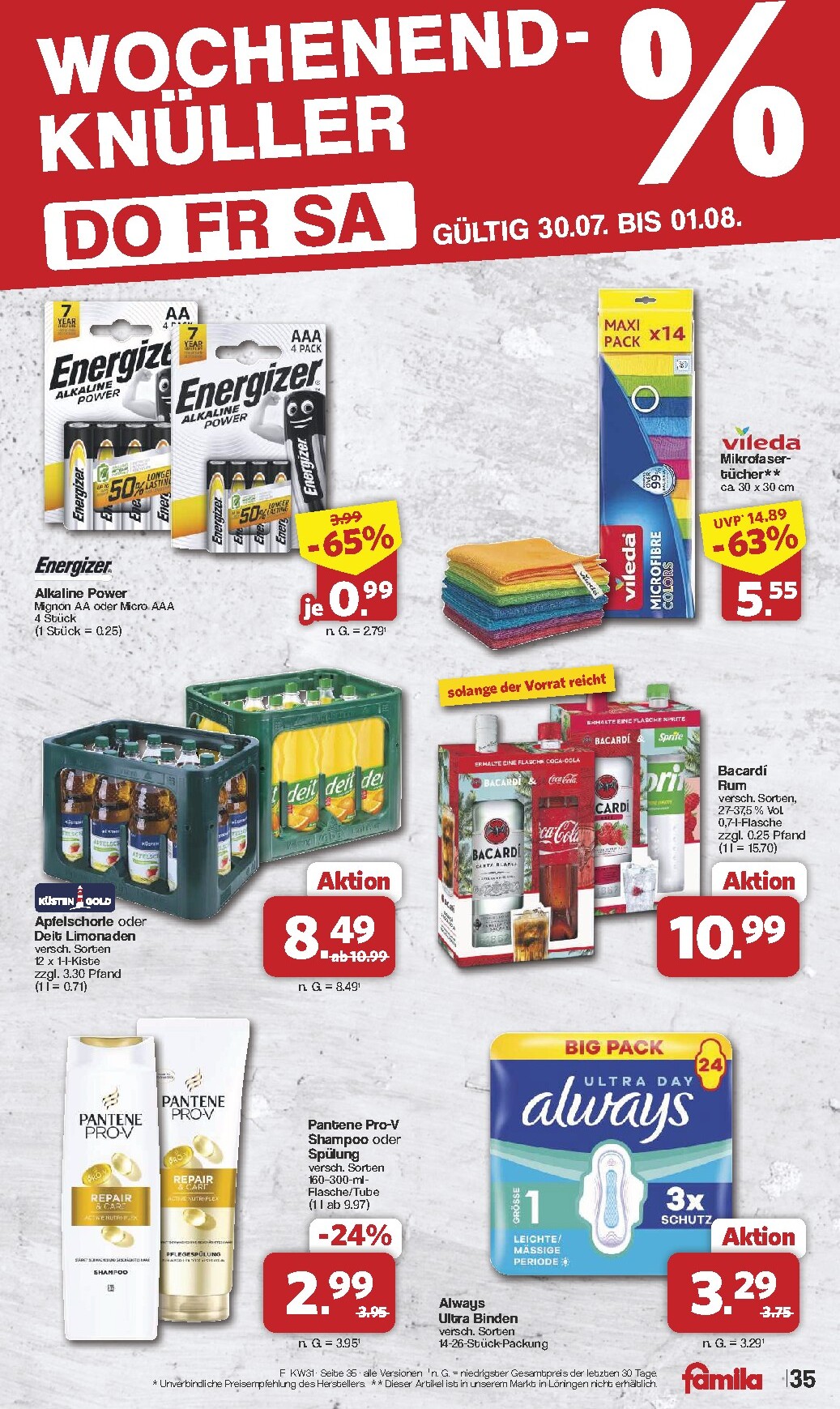 famila-nordwest - Famila Nordwest Prospekt nächste Woche – von Montag 27.07.2026 bis Samstag 01.08.2026 - page: 37
