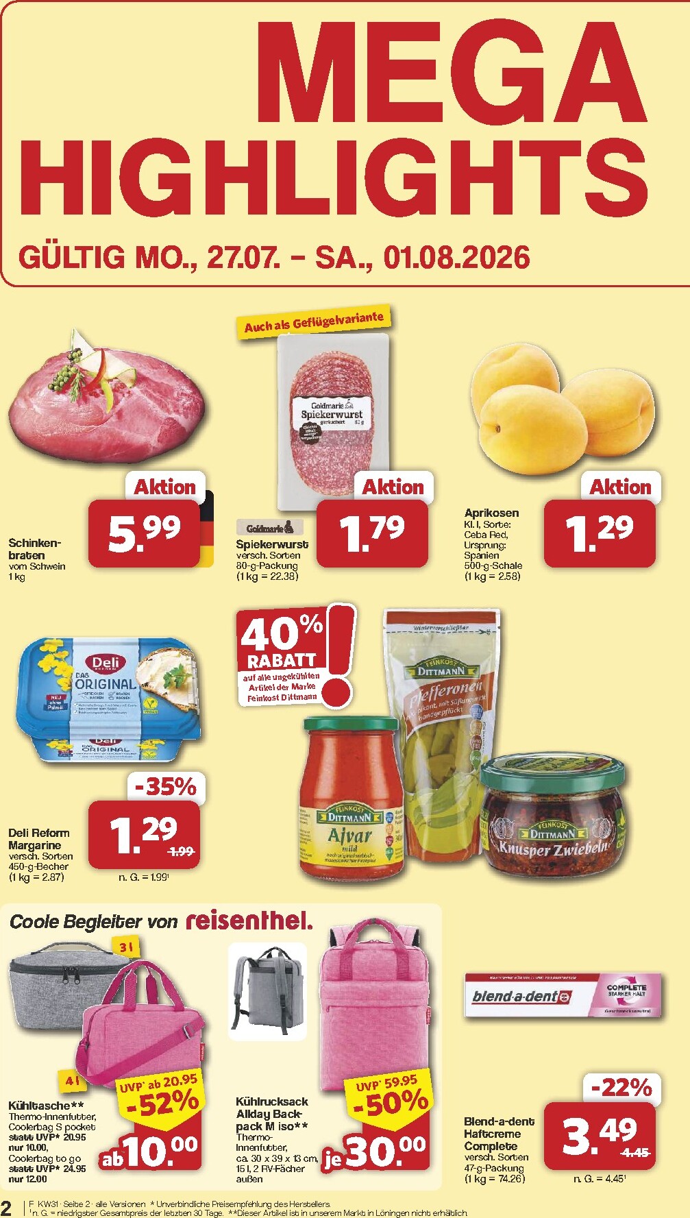 famila-nordwest - Famila Nordwest Prospekt nächste Woche – von Montag 27.07.2026 bis Samstag 01.08.2026 - page: 2