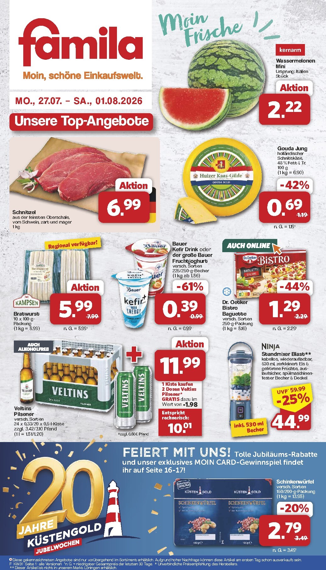 famila-nordwest - Famila Nordwest Prospekt nächste Woche – von Montag 27.07.2026 bis Samstag 01.08.2026