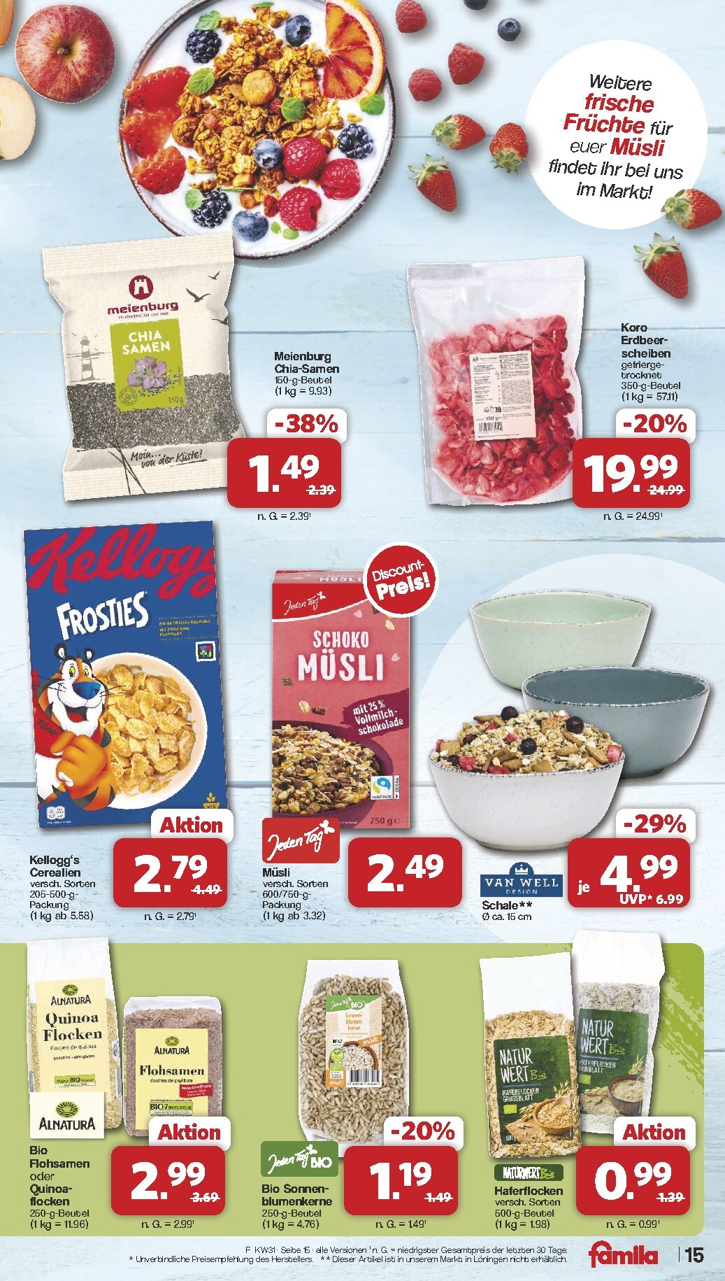 famila-nordwest - Famila Nordwest Prospekt nächste Woche – von Montag 27.07.2026 bis Samstag 01.08.2026 - page: 15