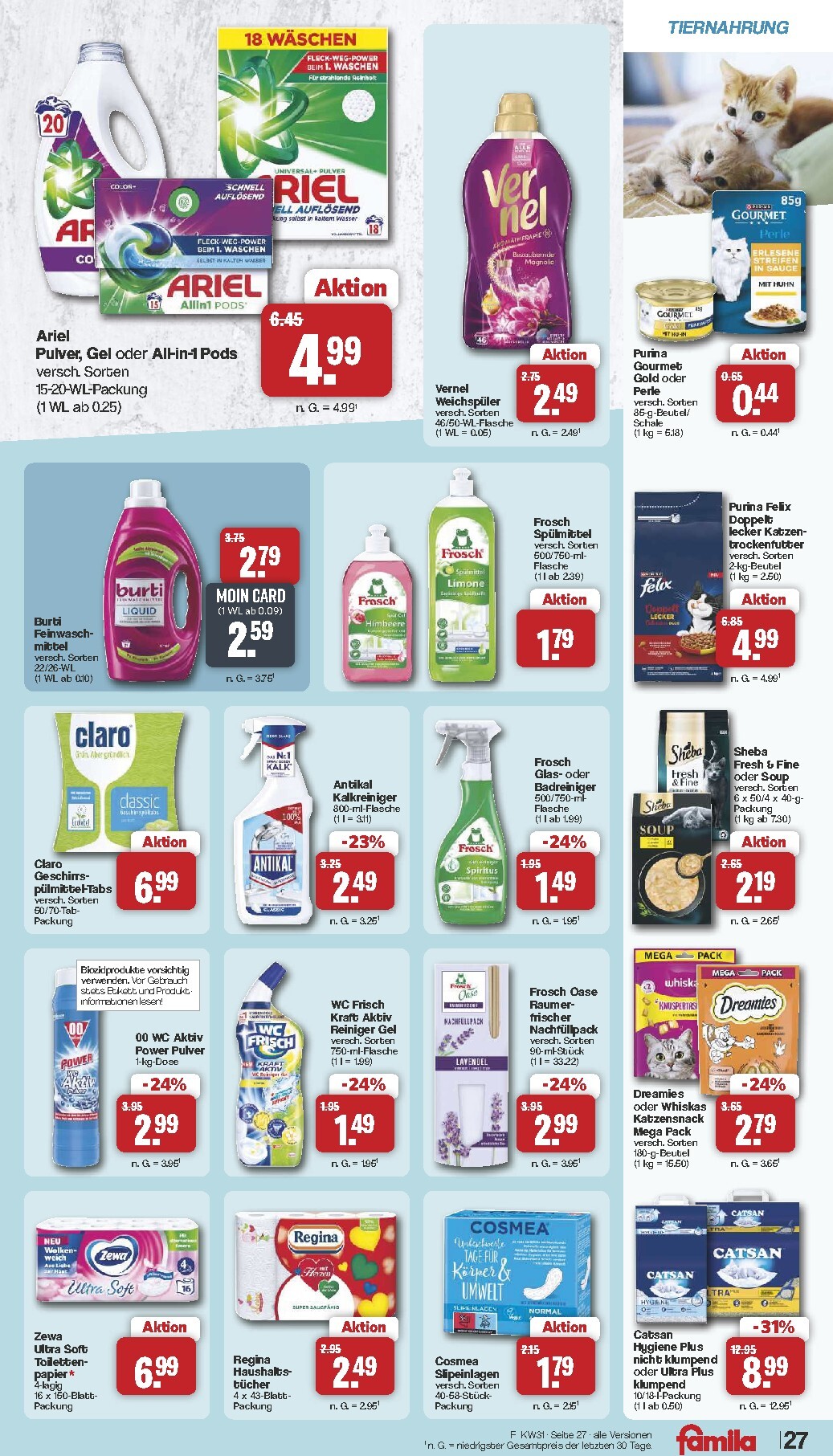 famila-nordwest - Famila Nordwest Prospekt nächste Woche – von Montag 27.07.2026 bis Samstag 01.08.2026 - page: 29