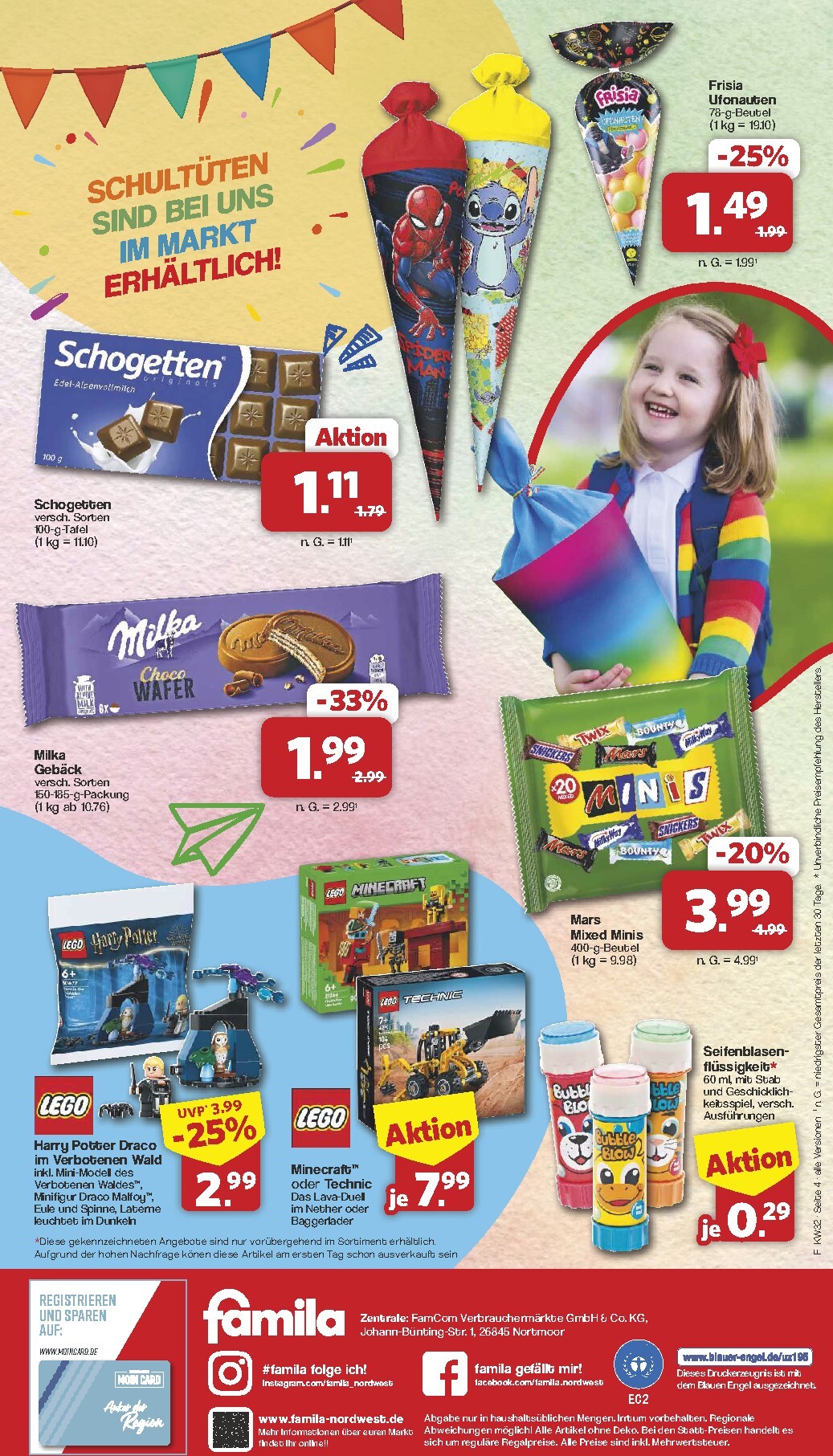 famila-nordwest - Famila Nordwest - Schulparty Prospekt nächste Woche – von Montag 03.08.2026 bis Samstag 15.08.2026 - page: 4