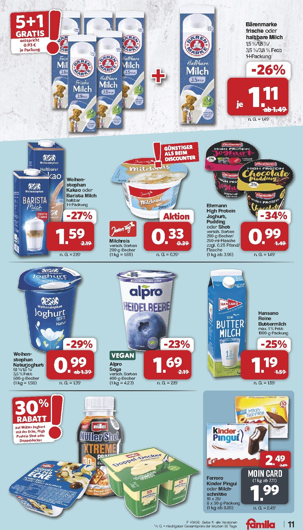 famila-nordwest - Famila Nordwest Prospekt nächste Woche – von Montag 31.08.2026 bis Samstag 05.09.2026 - page: 11