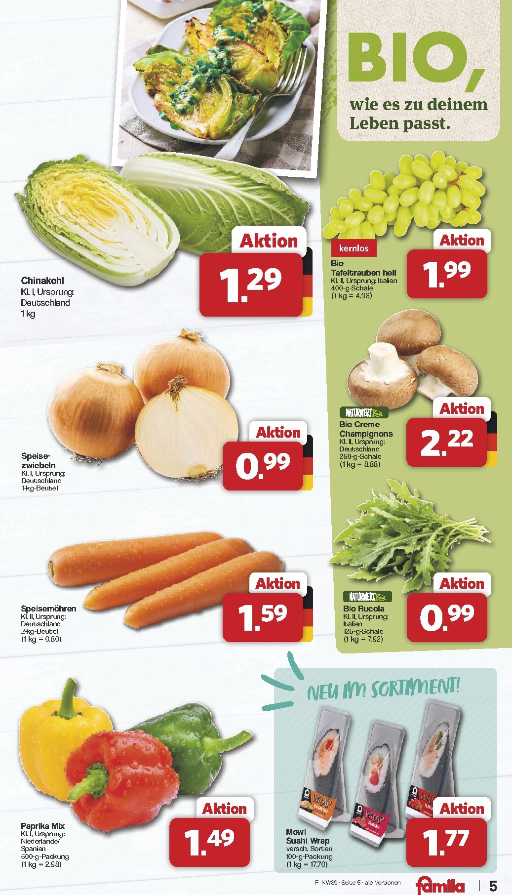 famila-nordwest - Famila Nordwest Prospekt nächste Woche – von Montag 21.09.2026 bis Samstag 26.09.2026 - page: 5