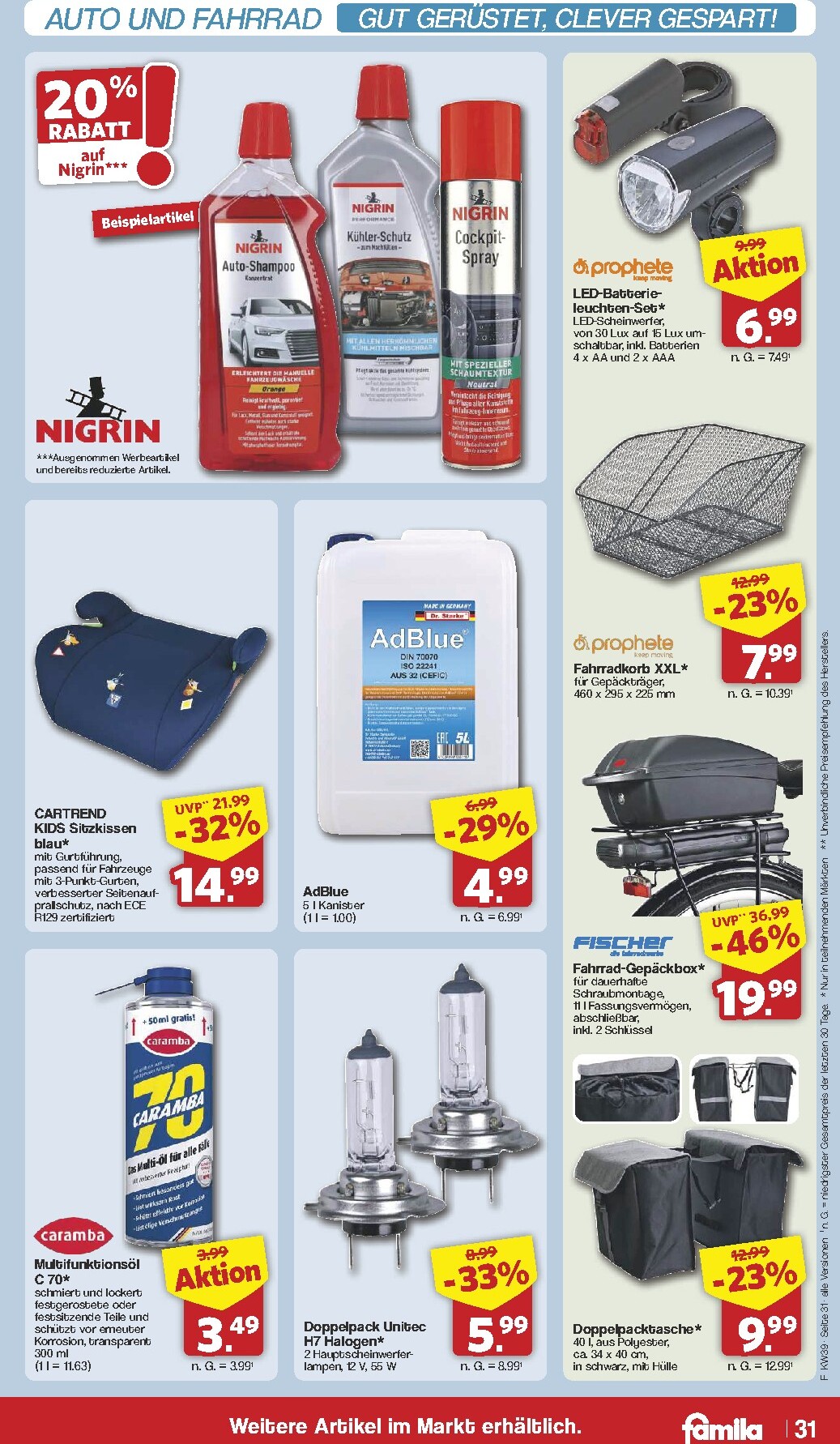 famila-nordwest - Famila Nordwest Prospekt nächste Woche – von Montag 21.09.2026 bis Samstag 26.09.2026 - page: 32