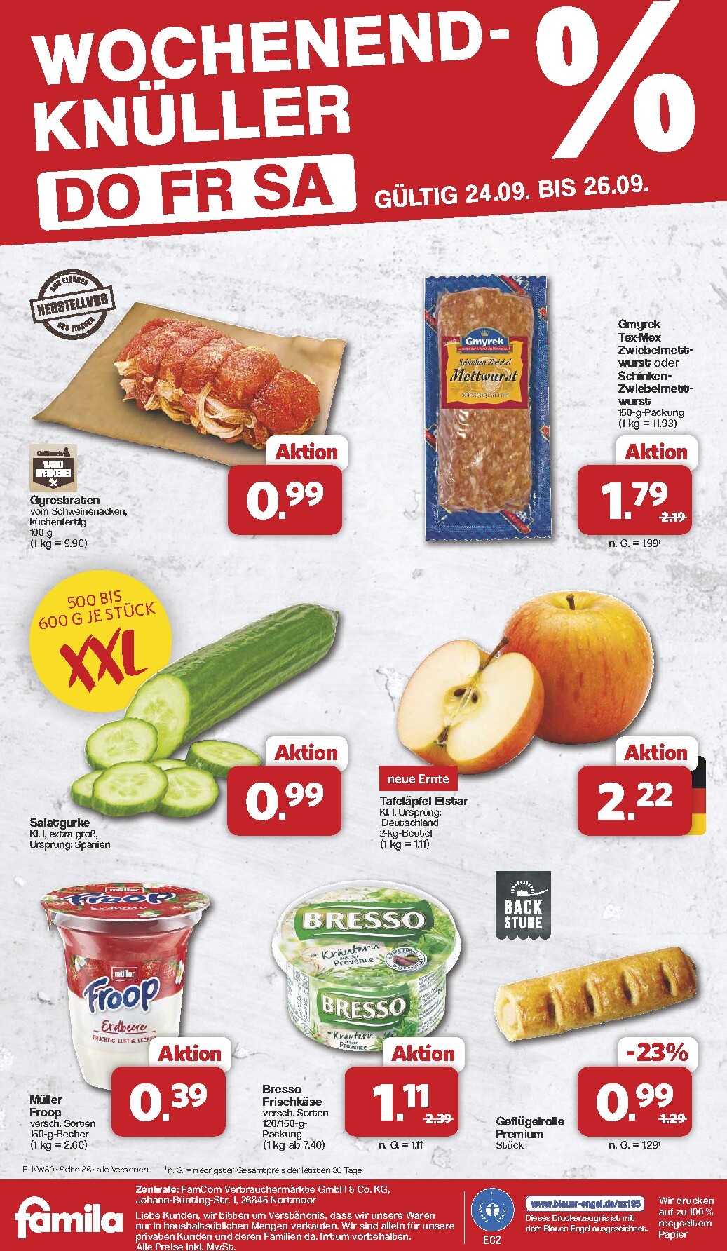 famila-nordwest - Famila Nordwest Prospekt nächste Woche – von Montag 21.09.2026 bis Samstag 26.09.2026 - page: 37