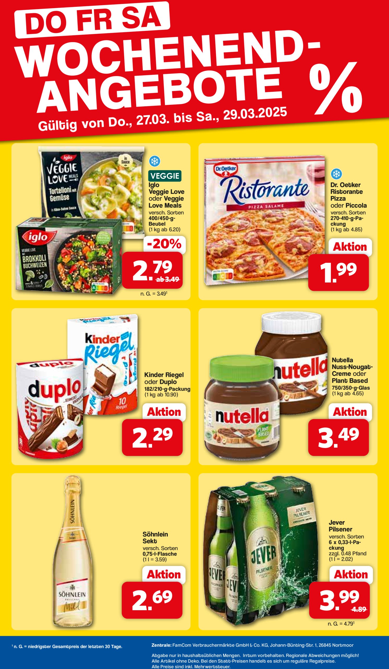 famila-nordwest - Famila Nordwest - Wochenend-Angebote-Prospekt gültig von 27.03. bis 29.03. - page: 2