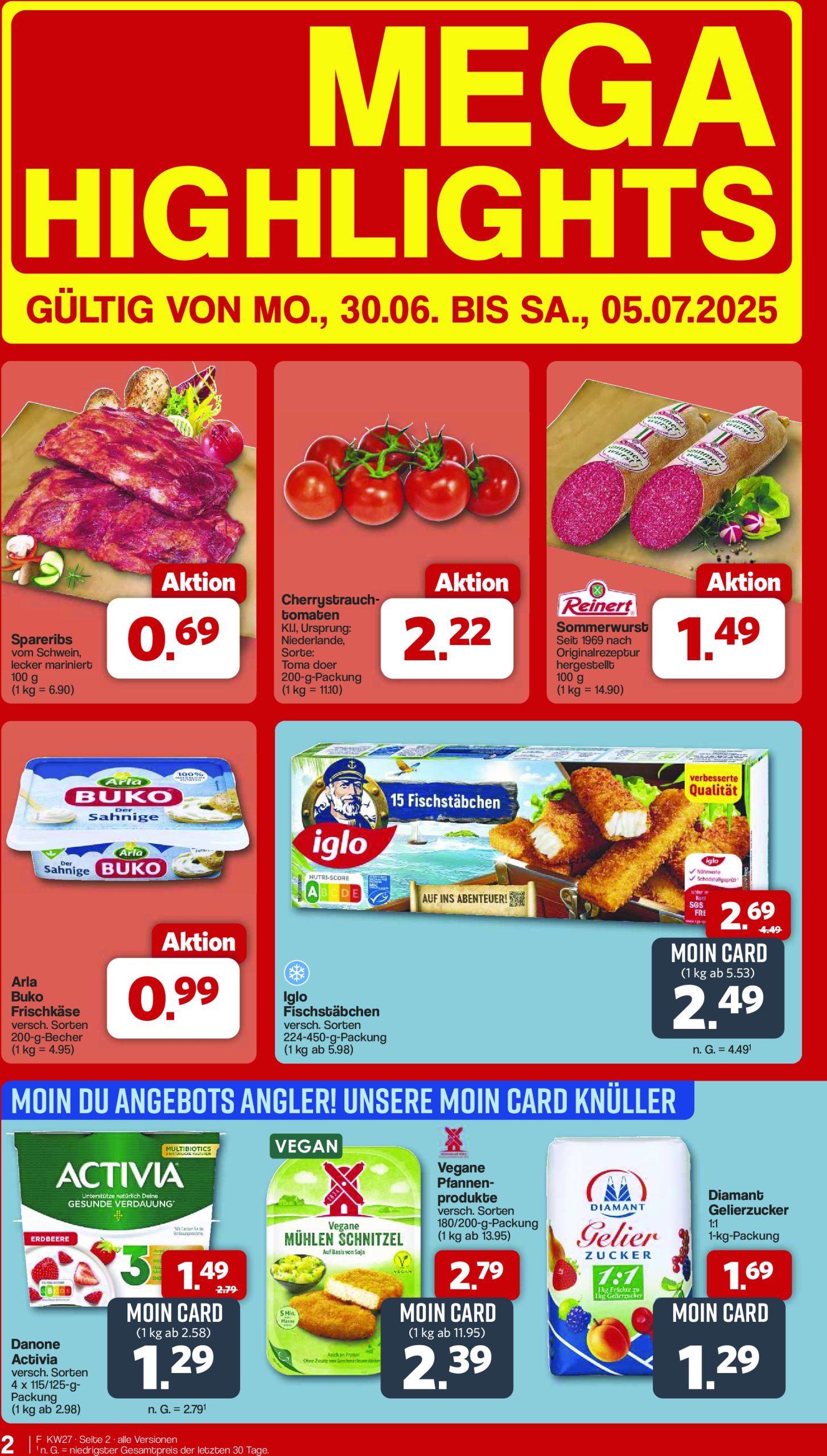 famila-nordwest - Famila Nordwest-Prospekt gültig vom 30.06. bis 05.07. - page: 2 famila-nordwest - Famila Nordwest-Prospekt gültig vom 30.06. bis 05.07. - page: 2