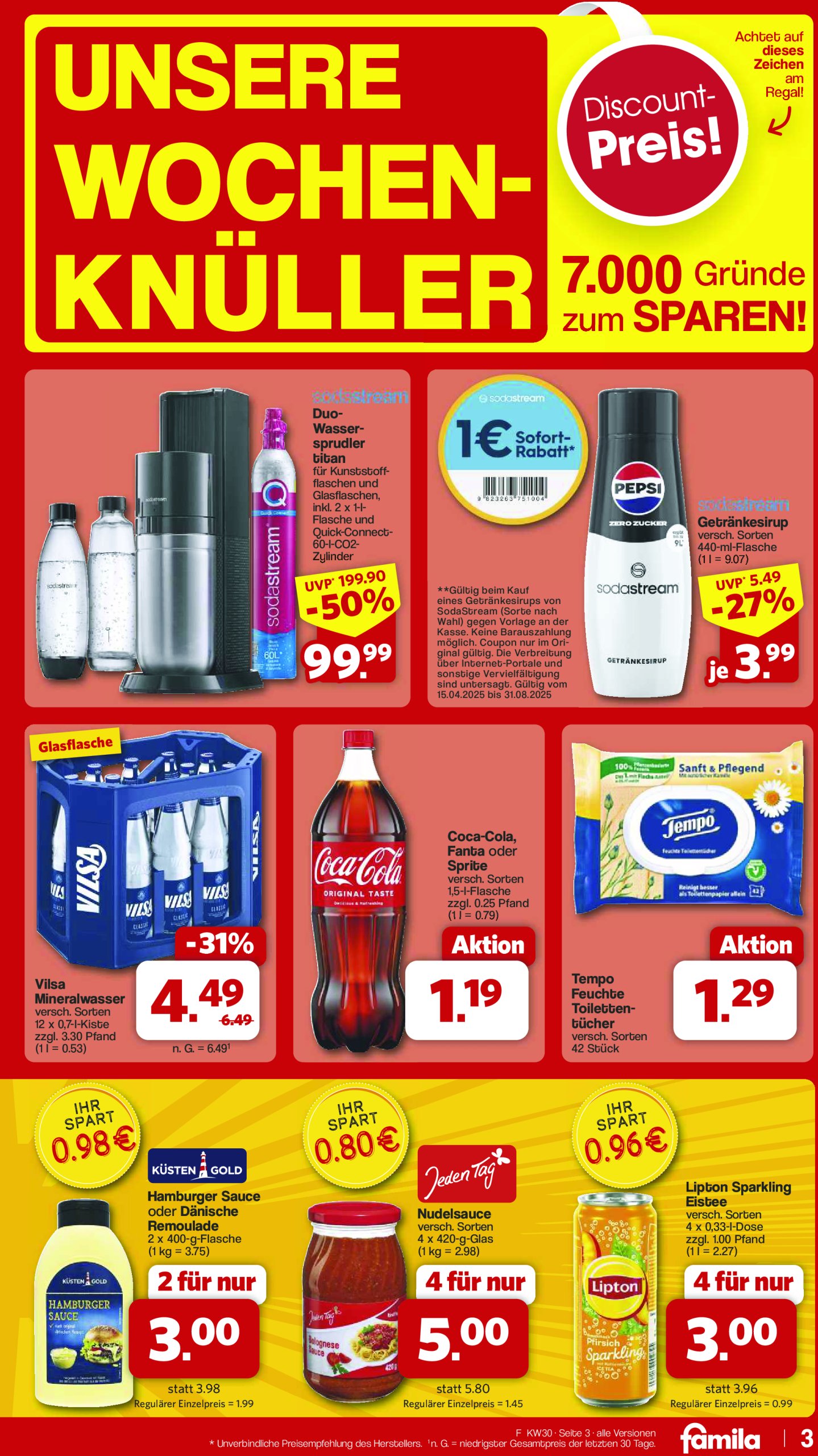 famila-nordwest - Famila Nordwest-Prospekt gültig vom 21.07. bis 26.07. - page: 3 famila-nordwest - Famila Nordwest-Prospekt gültig vom 21.07. bis 26.07. - page: 3