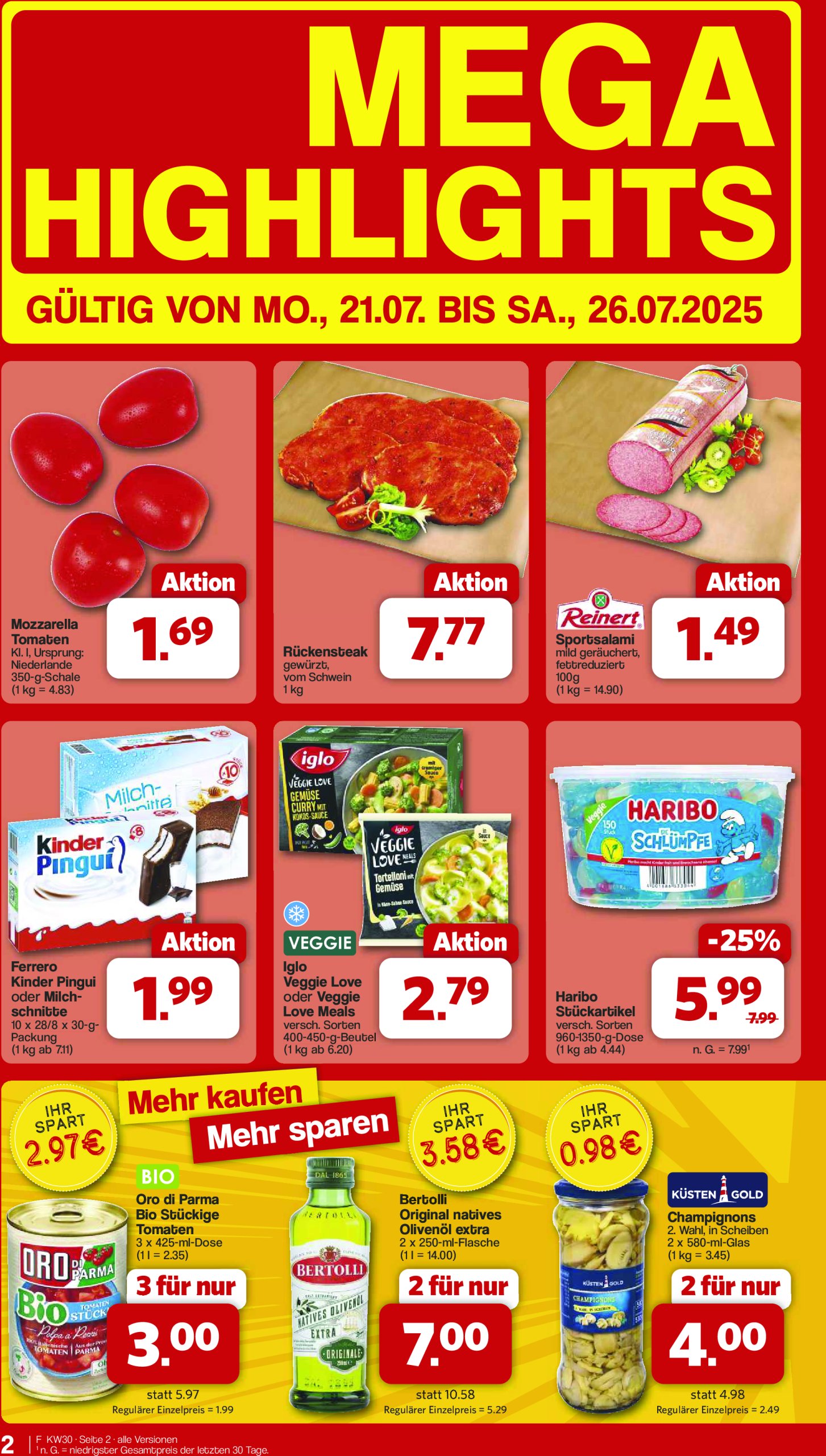 famila-nordwest - Famila Nordwest-Prospekt gültig vom 21.07. bis 26.07. - page: 2 famila-nordwest - Famila Nordwest-Prospekt gültig vom 21.07. bis 26.07. - page: 2
