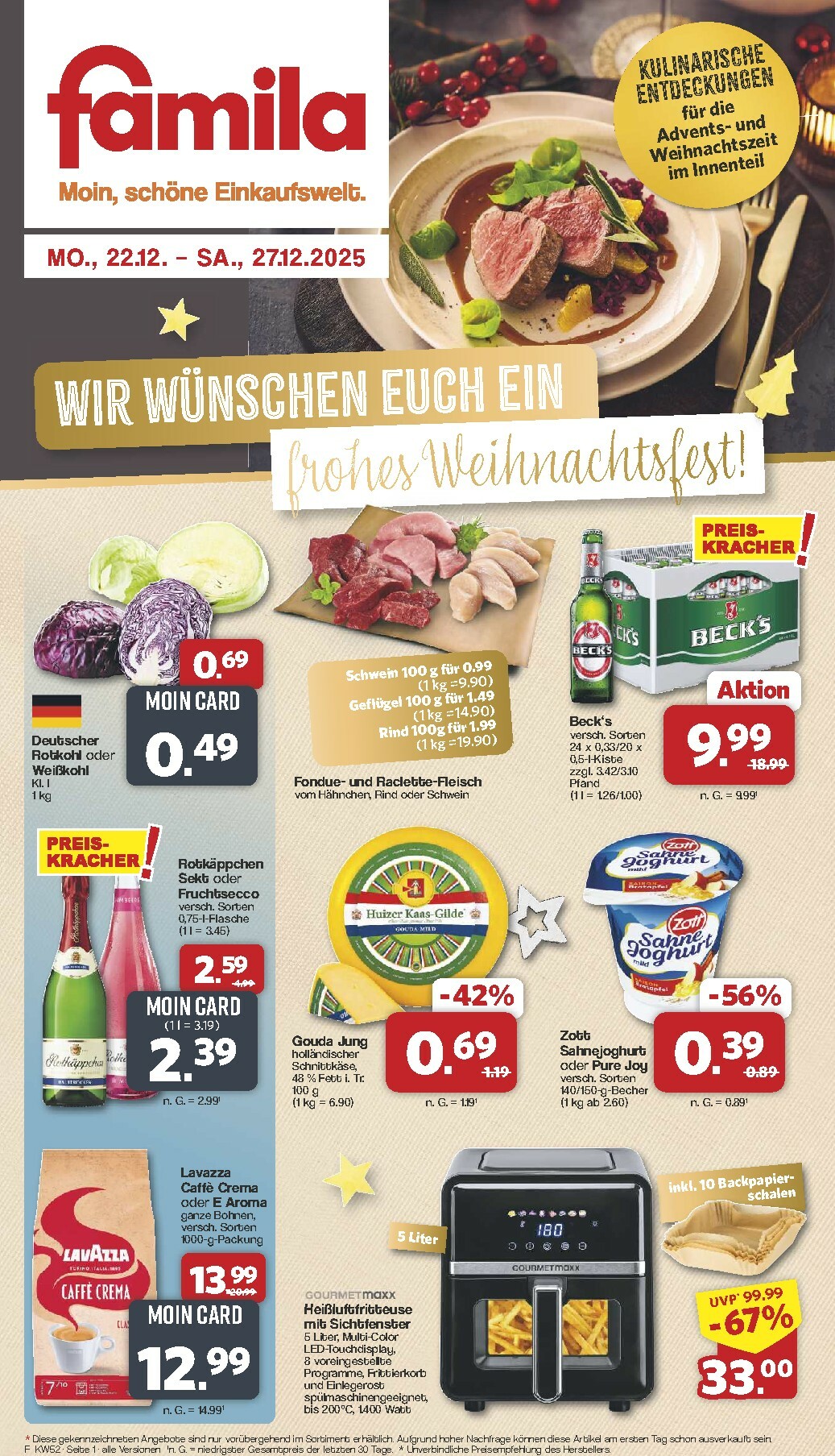 famila-nordwest - Famila Nordwest-Prospekt gültig vom 22.12. bis 27.12.