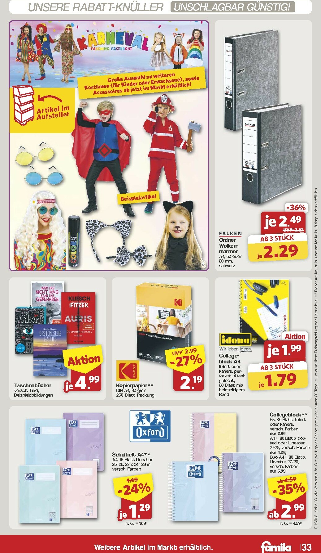 famila-nordwest - Famila Nordwest-Prospekt gültig vom 12.01. bis 17.01. - page: 33