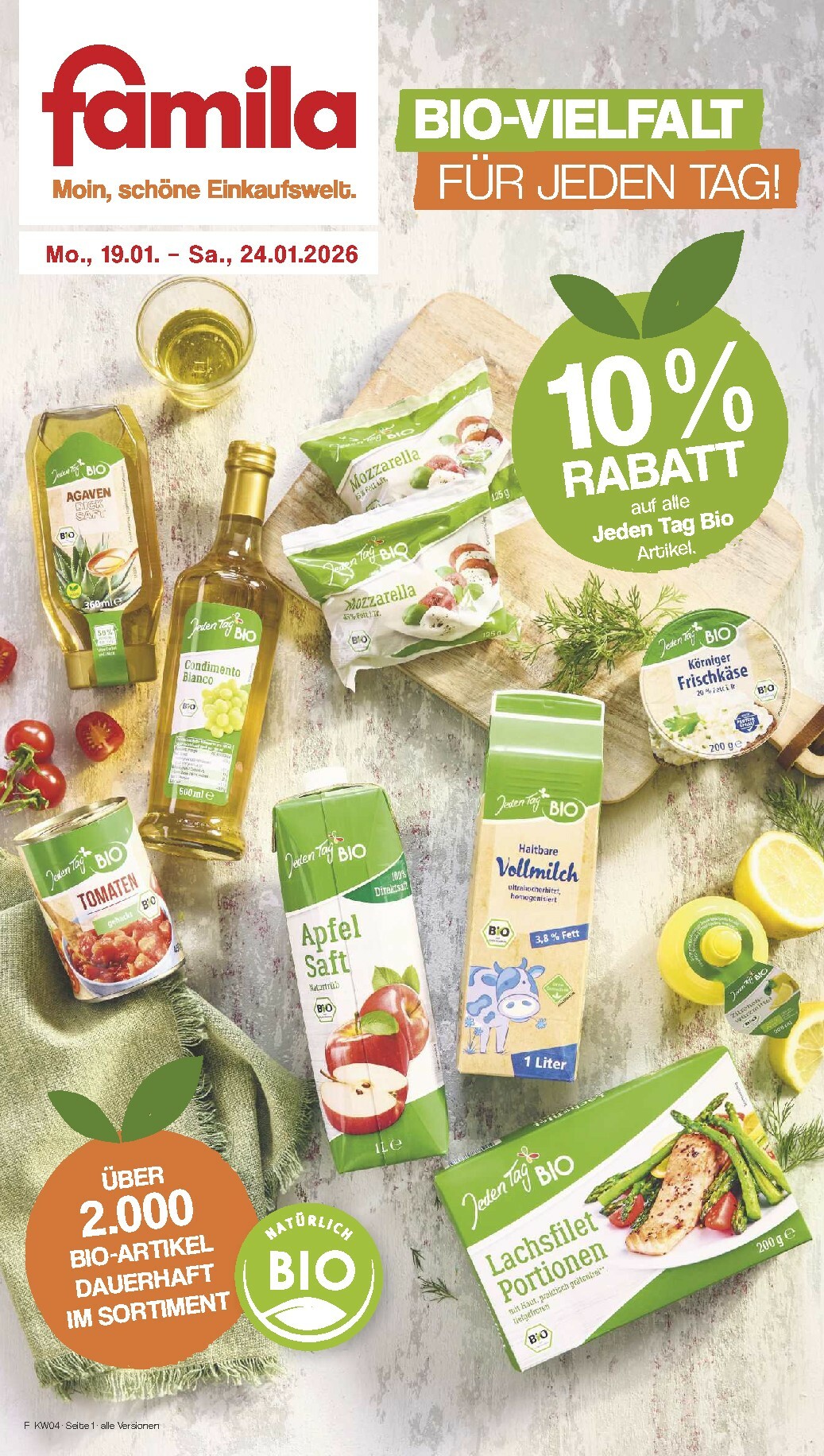 famila-nordwest - Famila Nordwest - Bio-Prospekt gültig vom 19.01. bis 24.01.