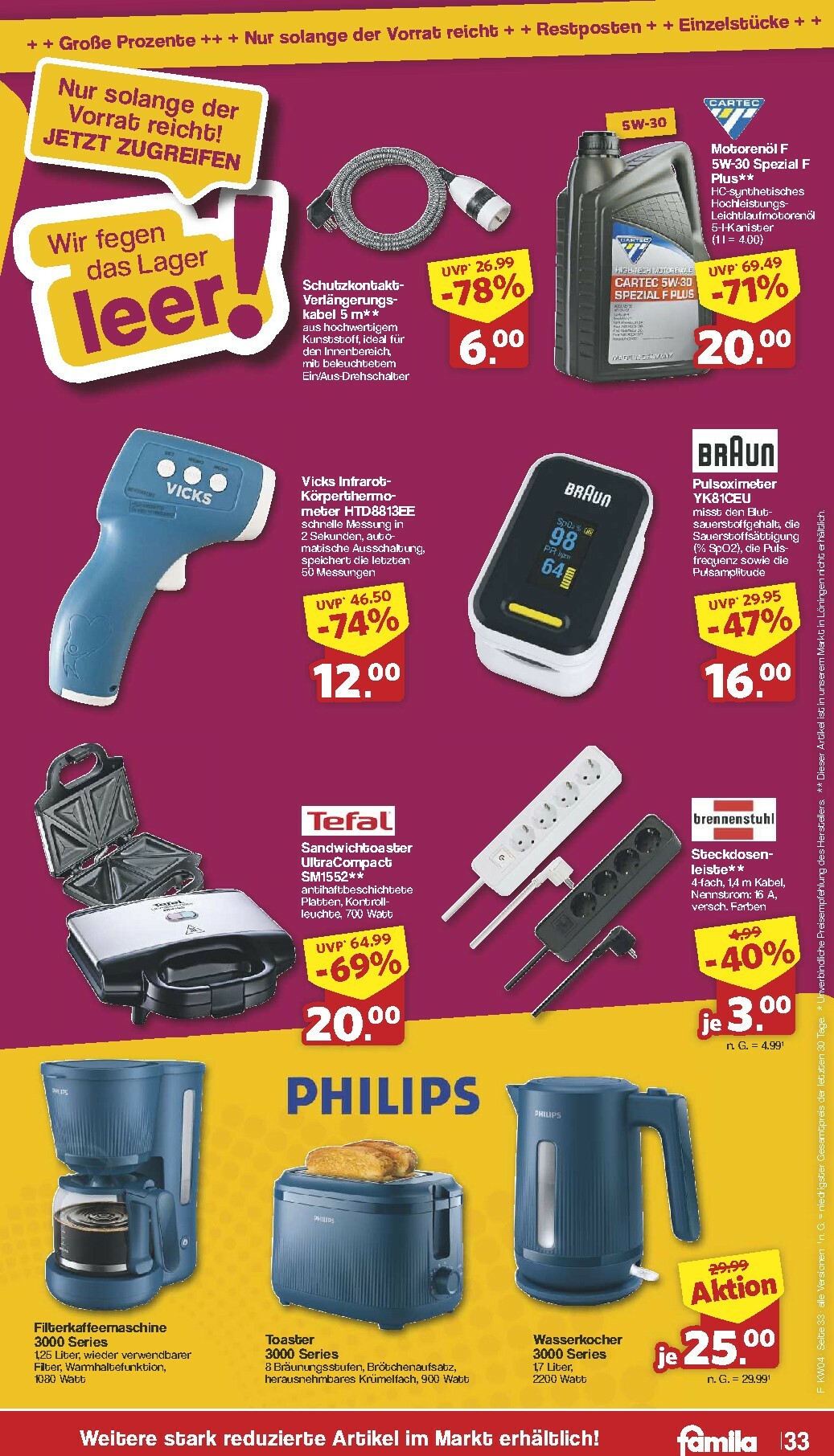 famila-nordwest - Famila Nordwest-Prospekt gültig vom 19.01. bis 24.01. - page: 33