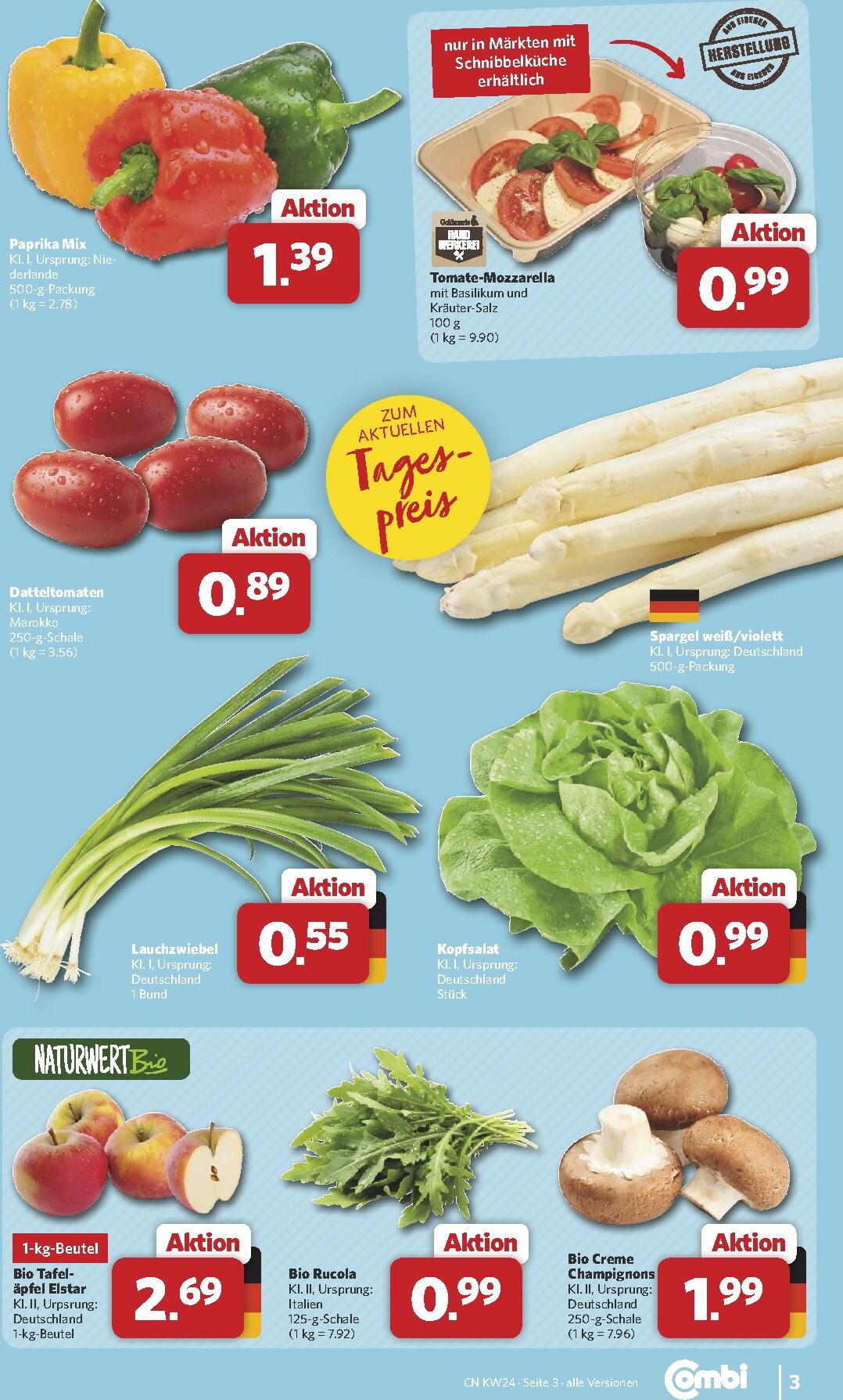 combi - Combi - Prospekt Markt - Angebote Prospekt nächste Woche – von Montag 08.06.2026 bis Samstag 13.06.2026 - page: 3