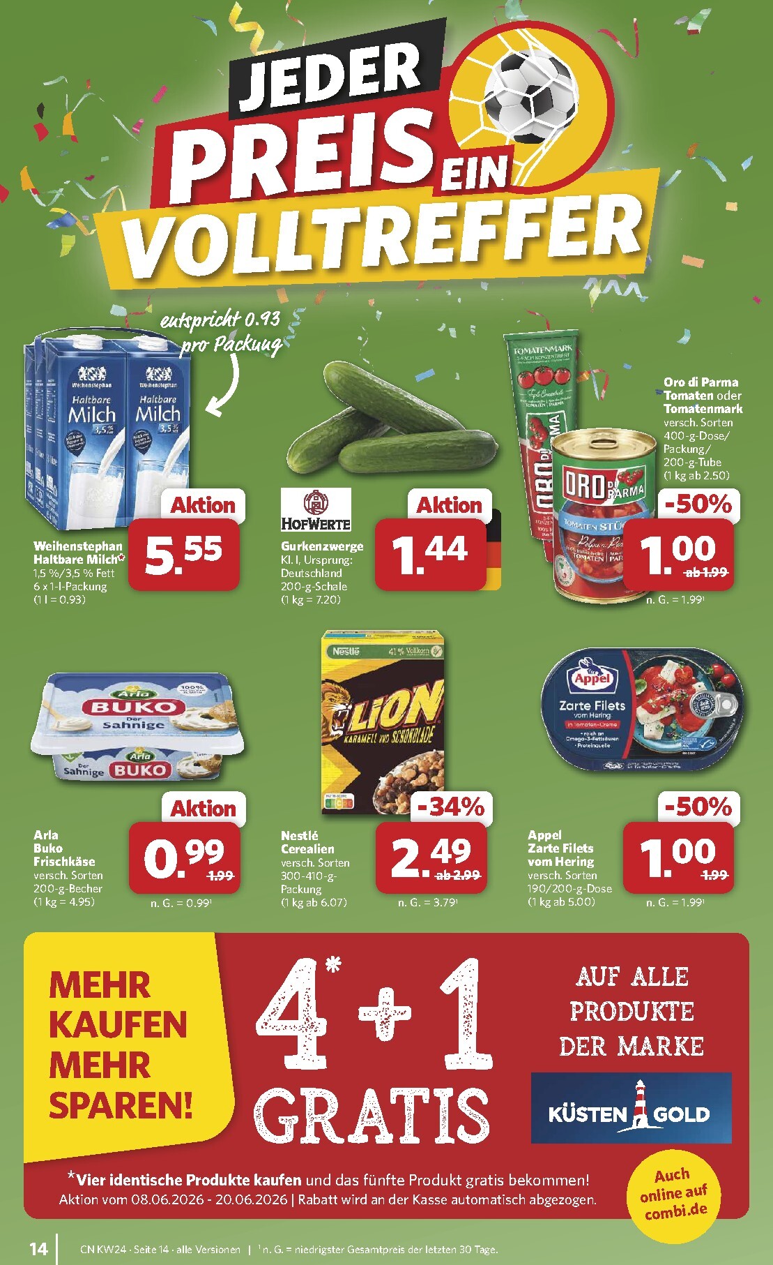 combi - Combi - Prospekt Markt - Angebote Prospekt nächste Woche – von Montag 08.06.2026 bis Samstag 13.06.2026 - page: 14