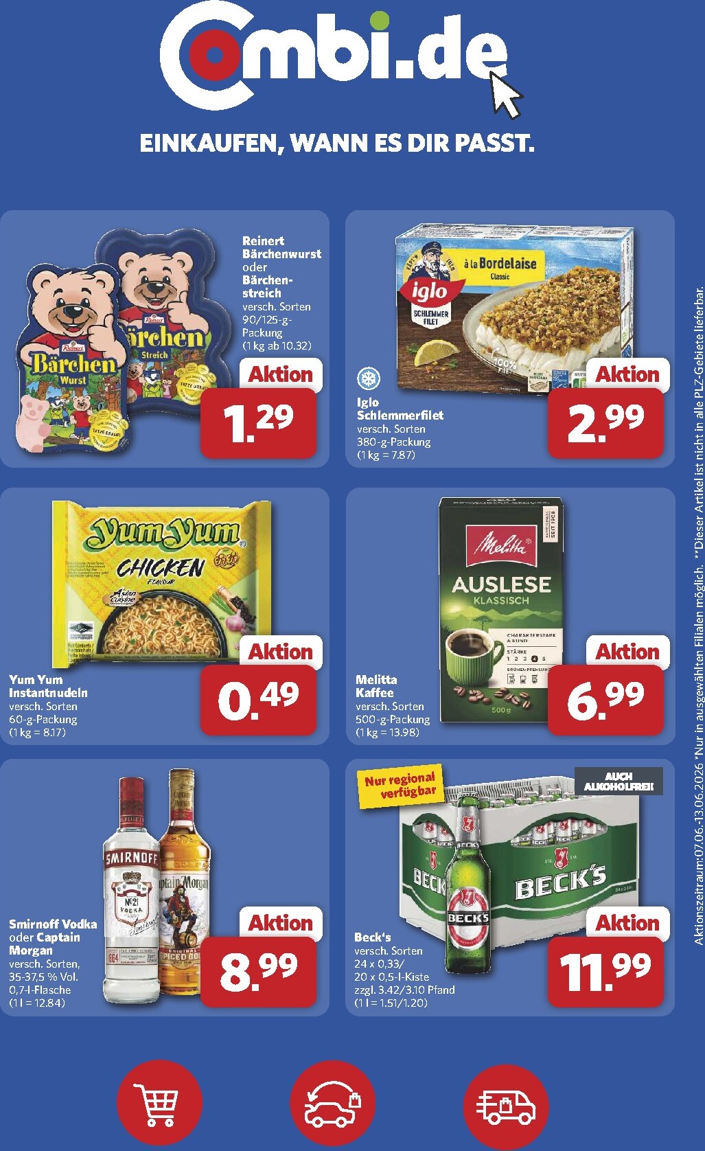 combi - Combi - Prospekt Markt - Angebote Prospekt nächste Woche – von Montag 08.06.2026 bis Samstag 13.06.2026 - page: 34