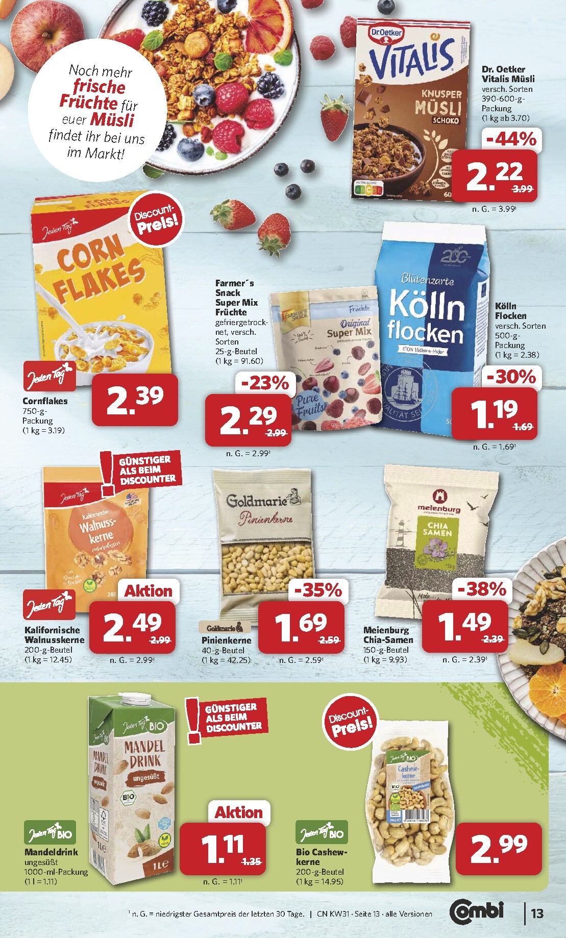 combi - Combi Prospekt nächste Woche – von Montag 27.07.2026 bis Samstag 01.08.2026 - page: 13