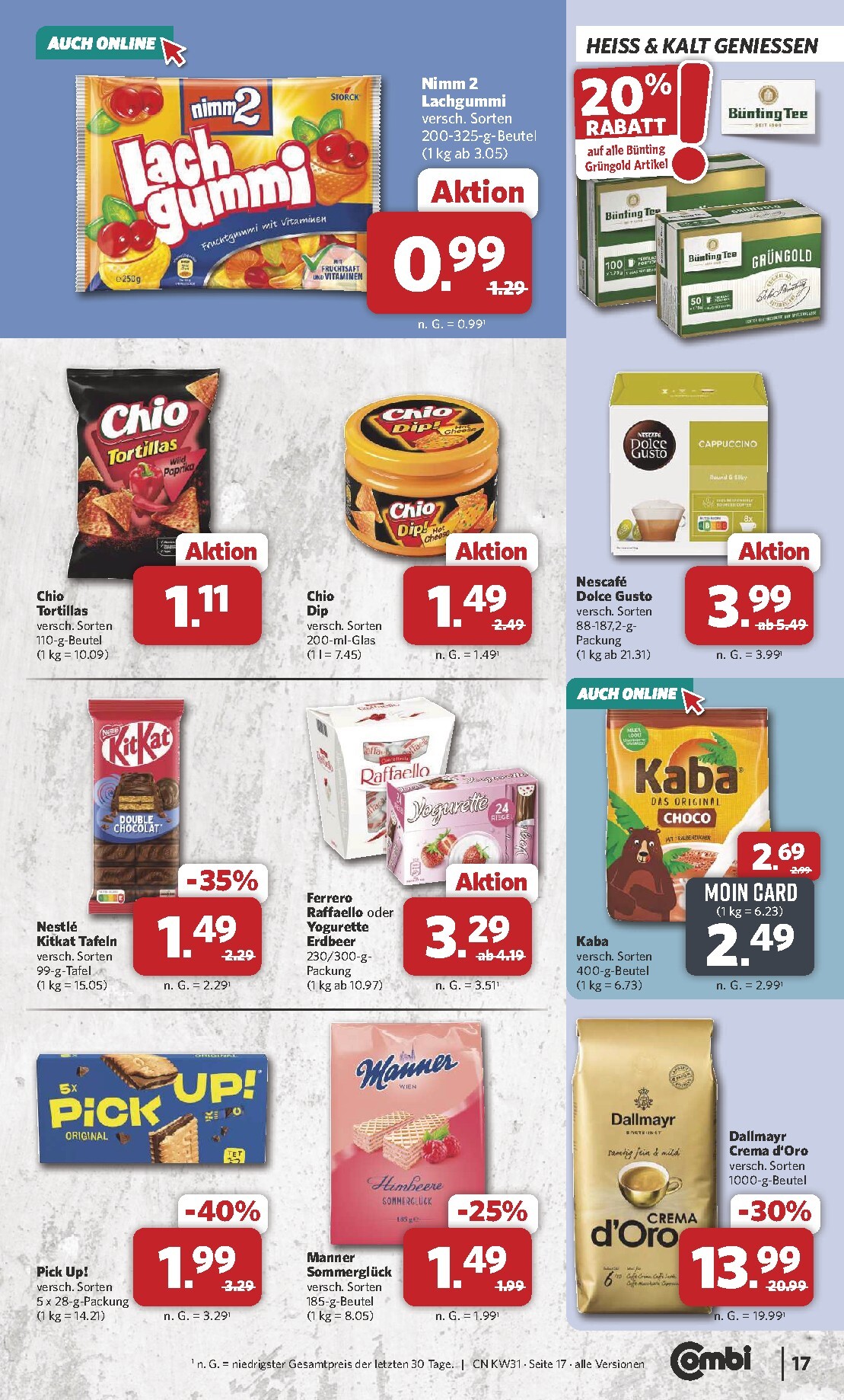 combi - Combi Prospekt nächste Woche – von Montag 27.07.2026 bis Samstag 01.08.2026 - page: 17